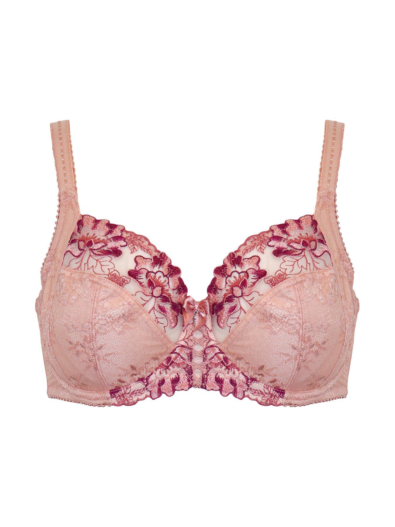 Image 3 of 4 of Pour Moi Sofia Lace Embroidered Side Support Bra
