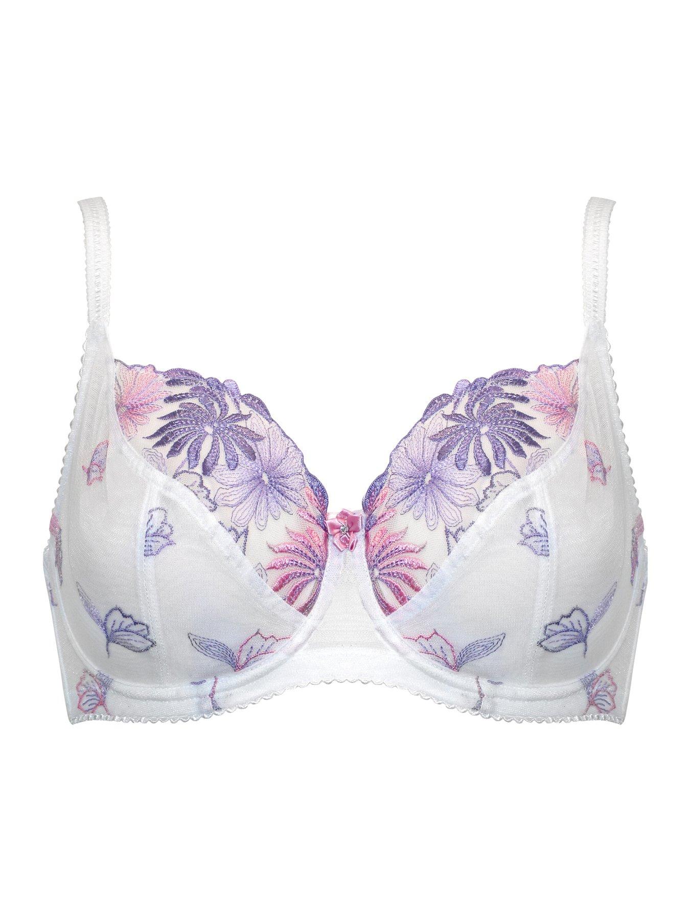 Image 3 of 4 of Pour Moi St Tropez Full Cup Bra - White/Multi