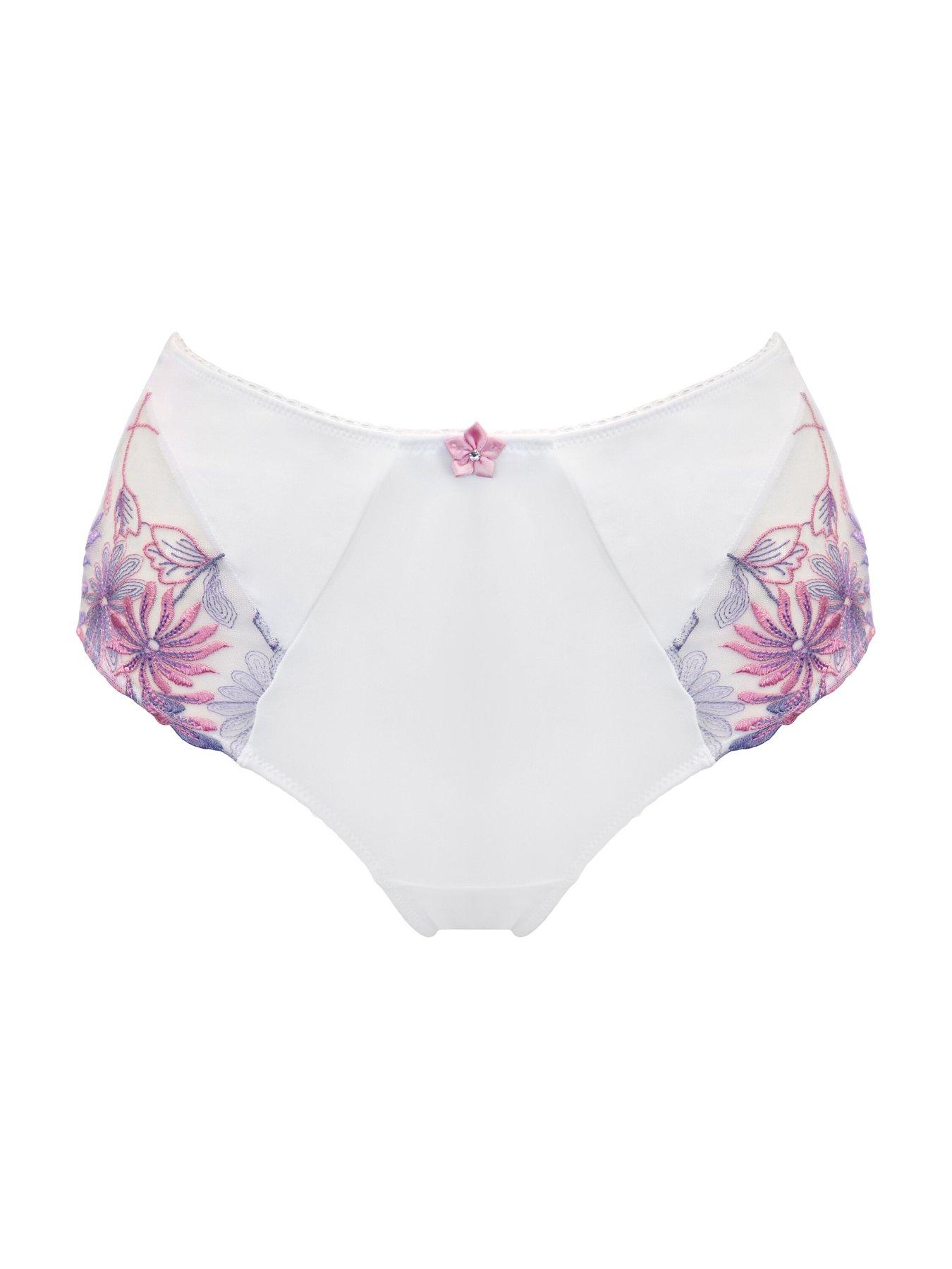 Image 3 of 4 of Pour Moi St Tropez High-Waist Deep Brief - White/Multi