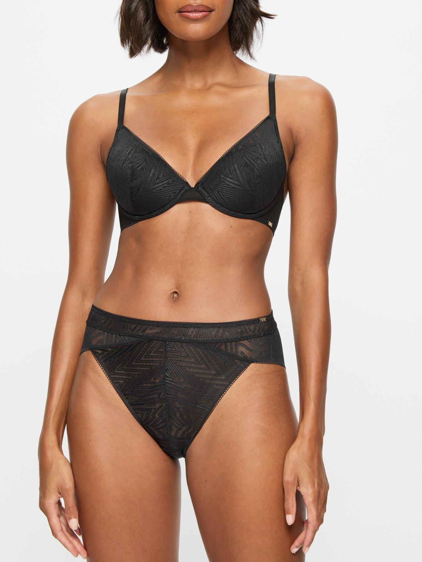 undefined Tessa High-Rise Brazilian - Black