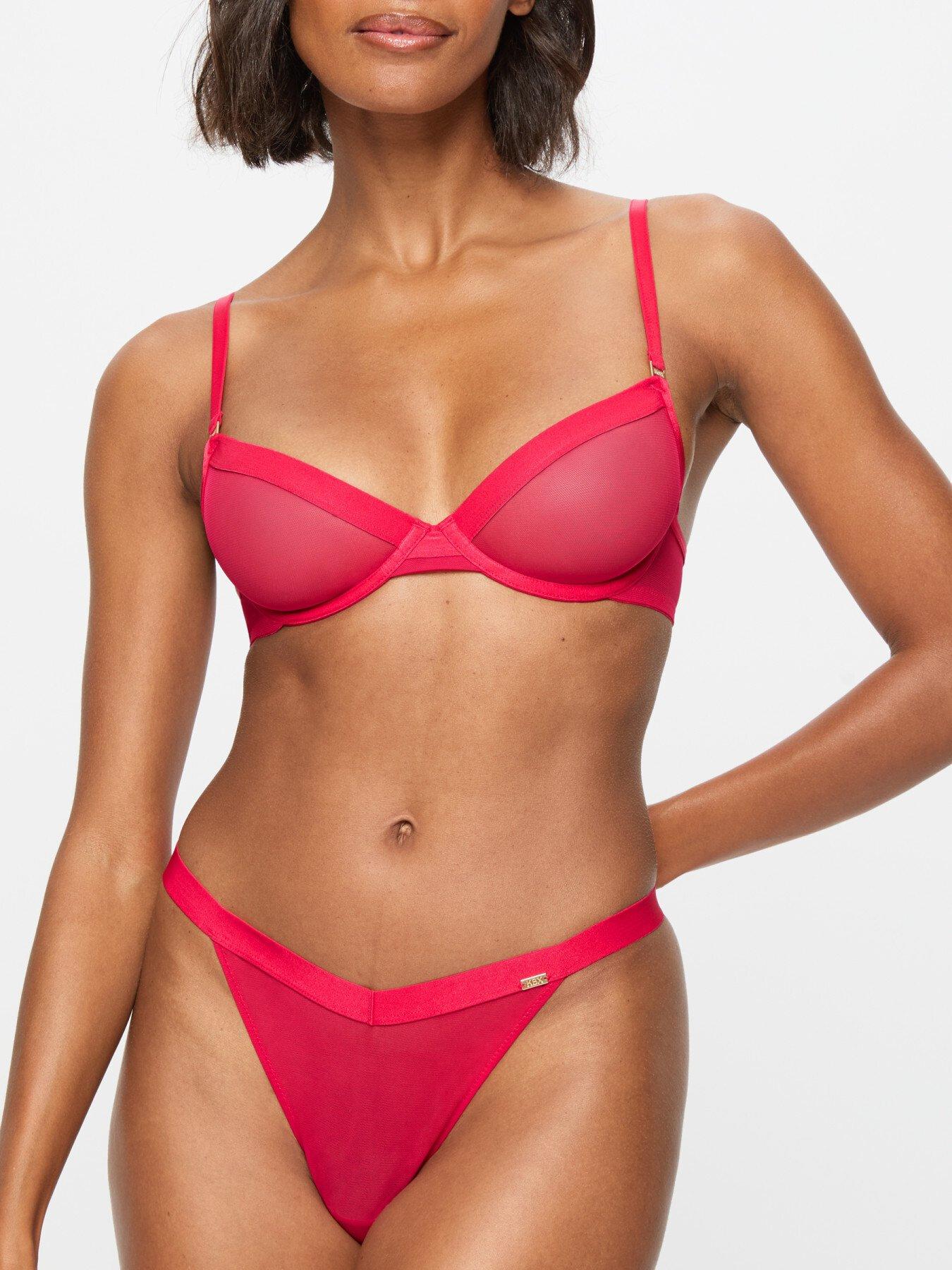 KBX Zadie Non Pad Plunge Bra - Red