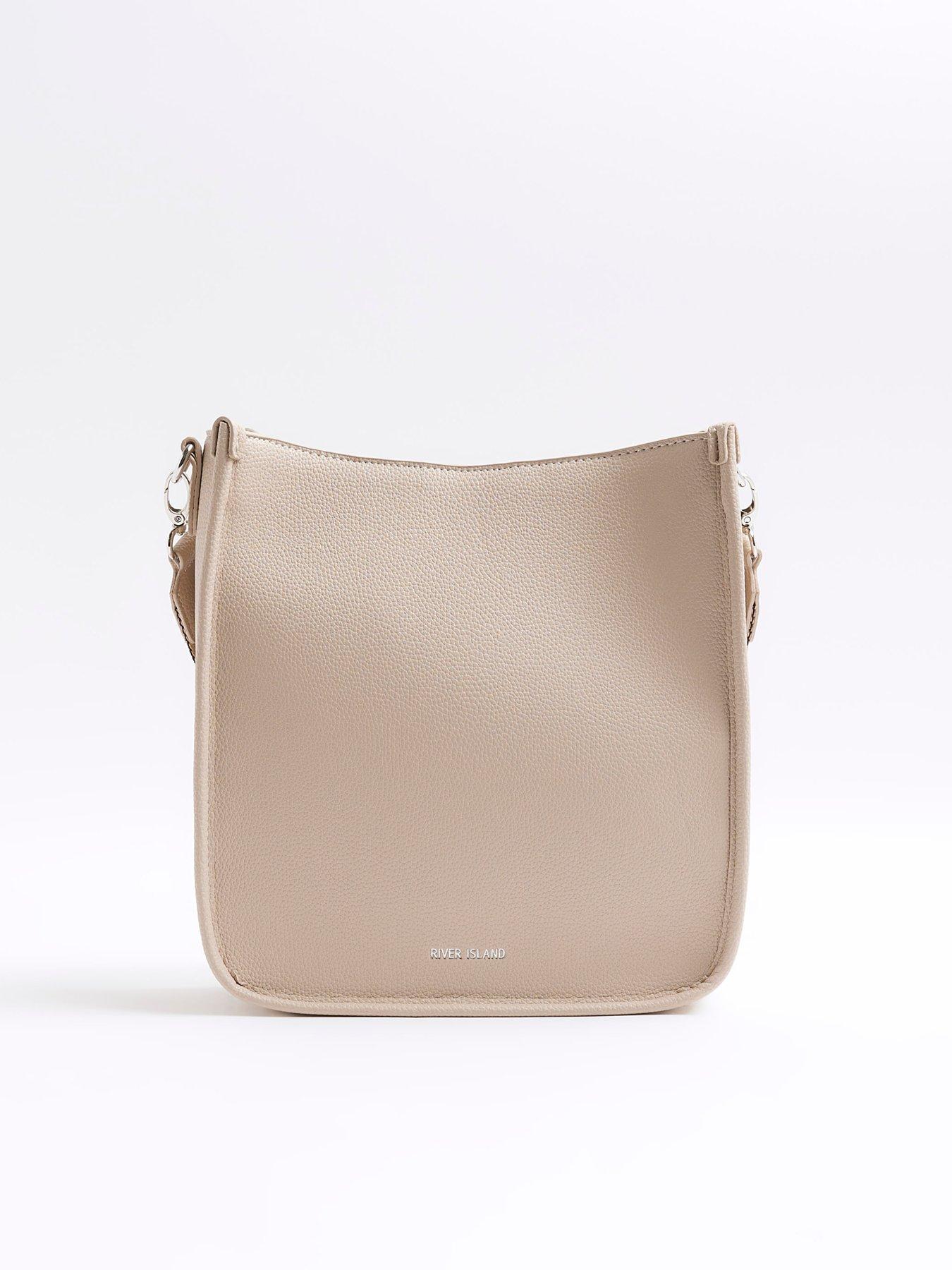 Image 4 of 5 of River Island Faux Leather Ri Messenger Bag