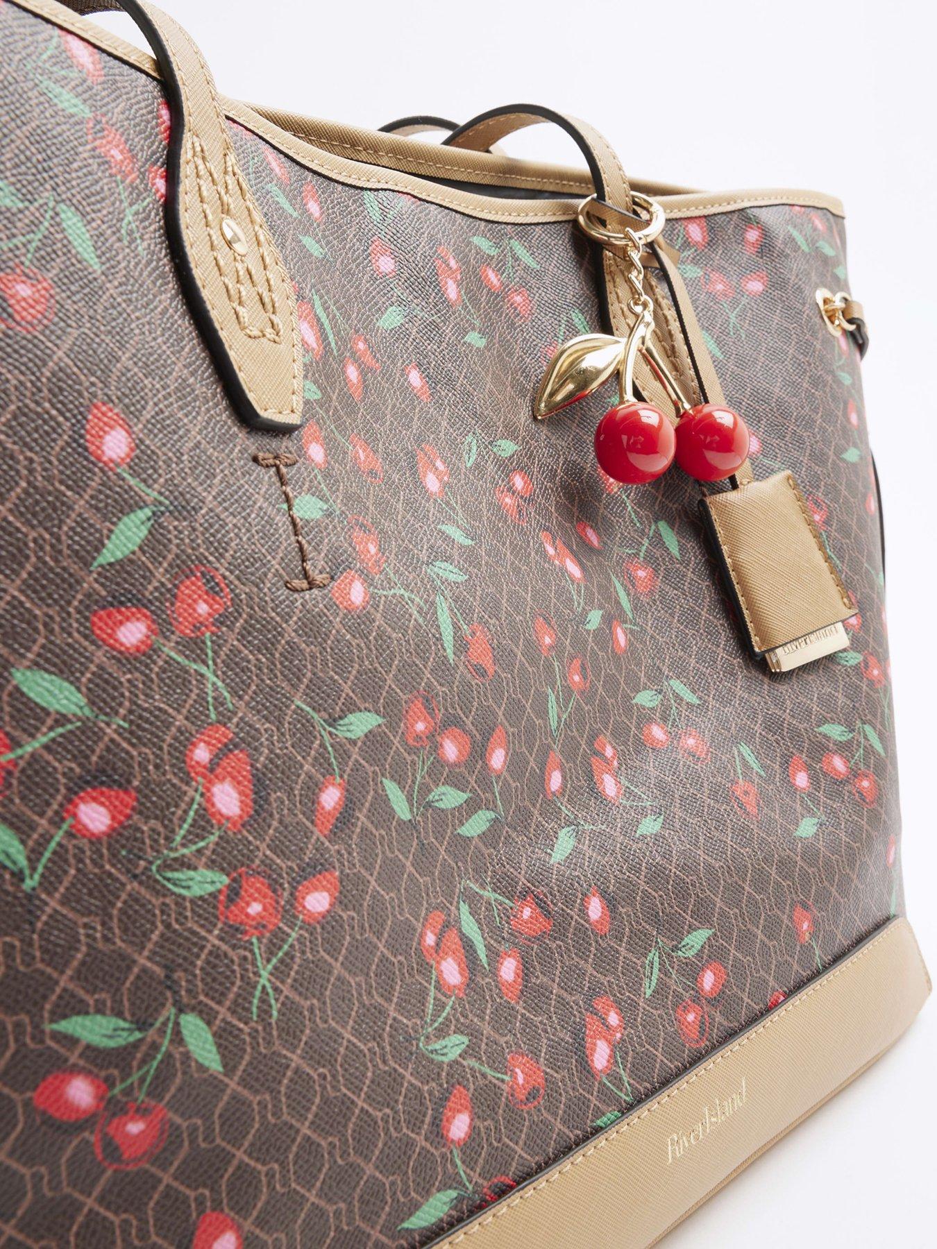 Image 5 of 5 of River Island Cherry Monogram Shopper Bag