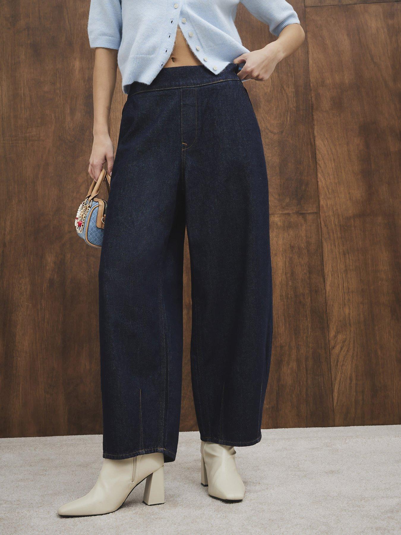 undefined Wide Leg Jeans - Blue