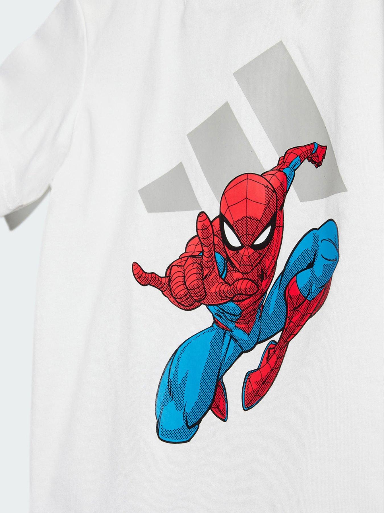 Tシャツ・カットソー adidas Adidas X Marvel Spider-Man Top and Bottom Set White B ADIDAS MARVEL SPIDER-MAN T-SHIRT SET - White | adidas UK