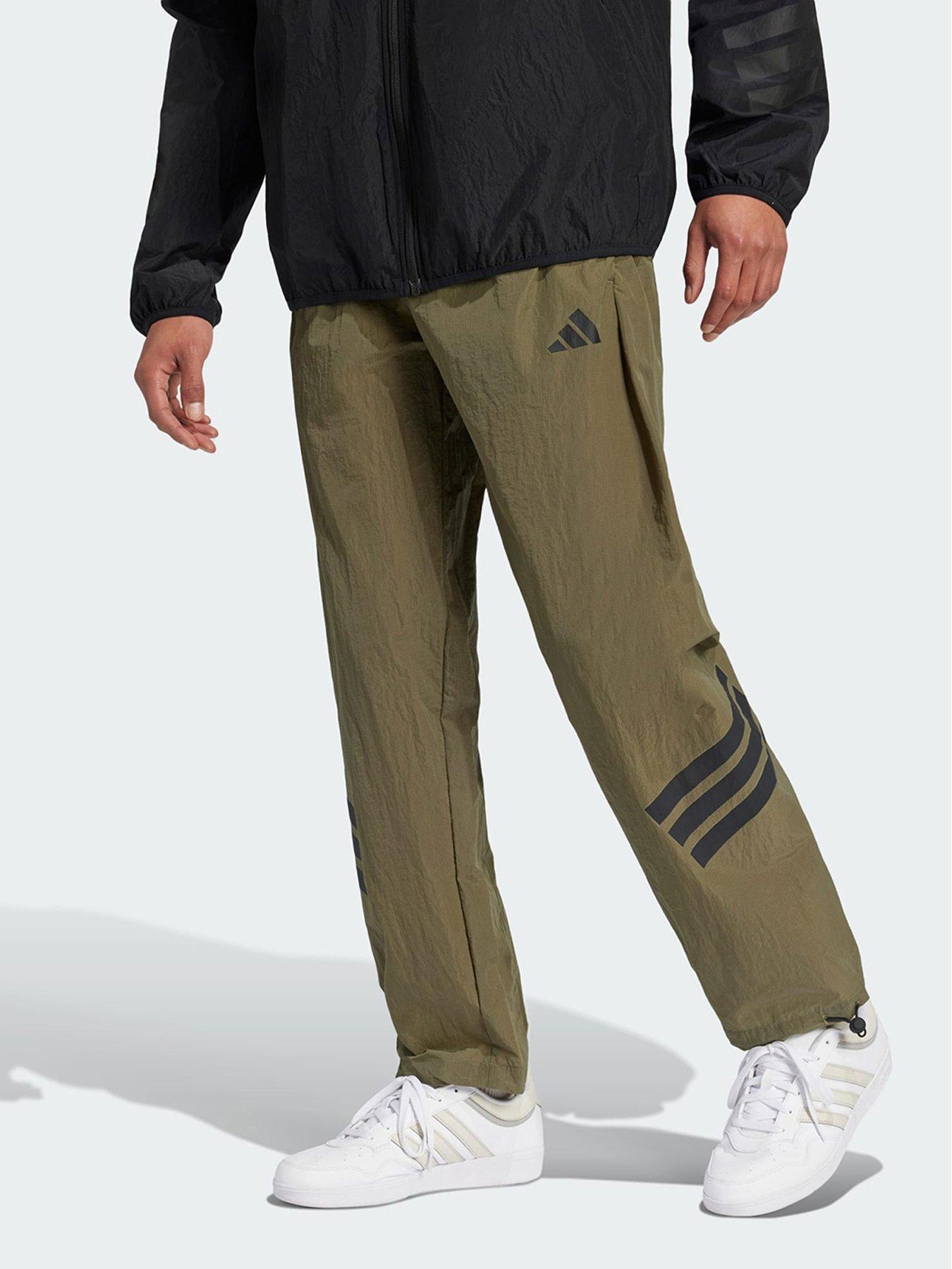 undefined Future Icons 3-Stripes Woven Pants - Olive