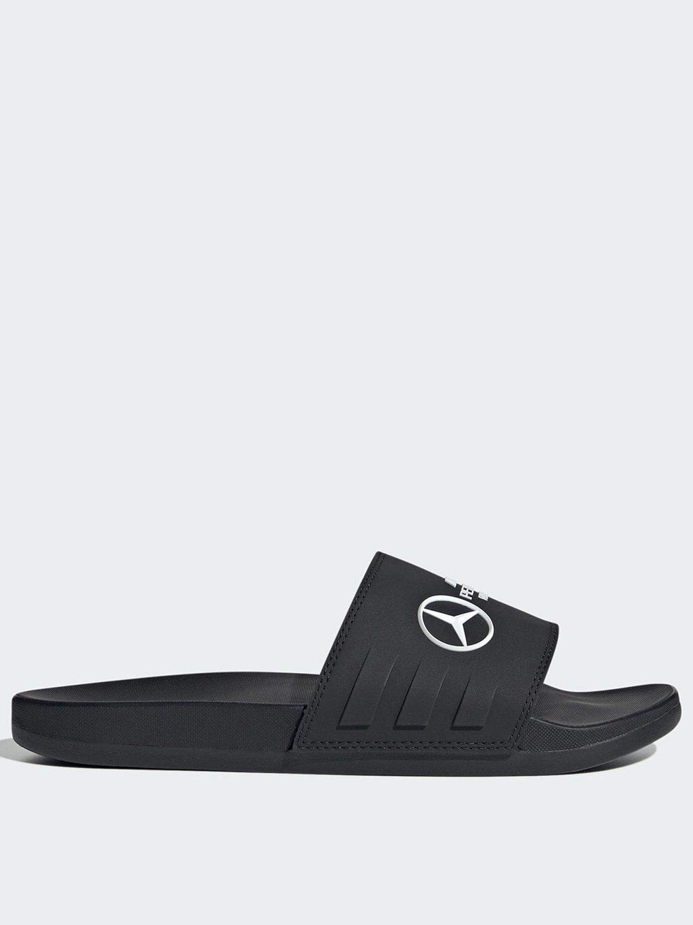 undefined Mercedes - Amg Petronas Formula One Team Adilette Comfort Slides - Black/White
