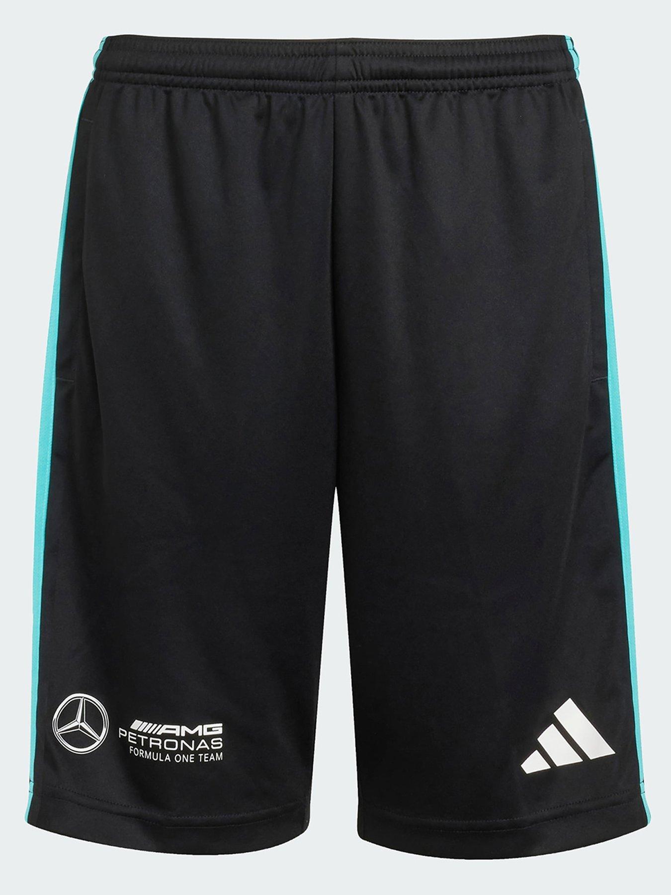 adidas Mercedes, Black/White, Size 7-8 Years