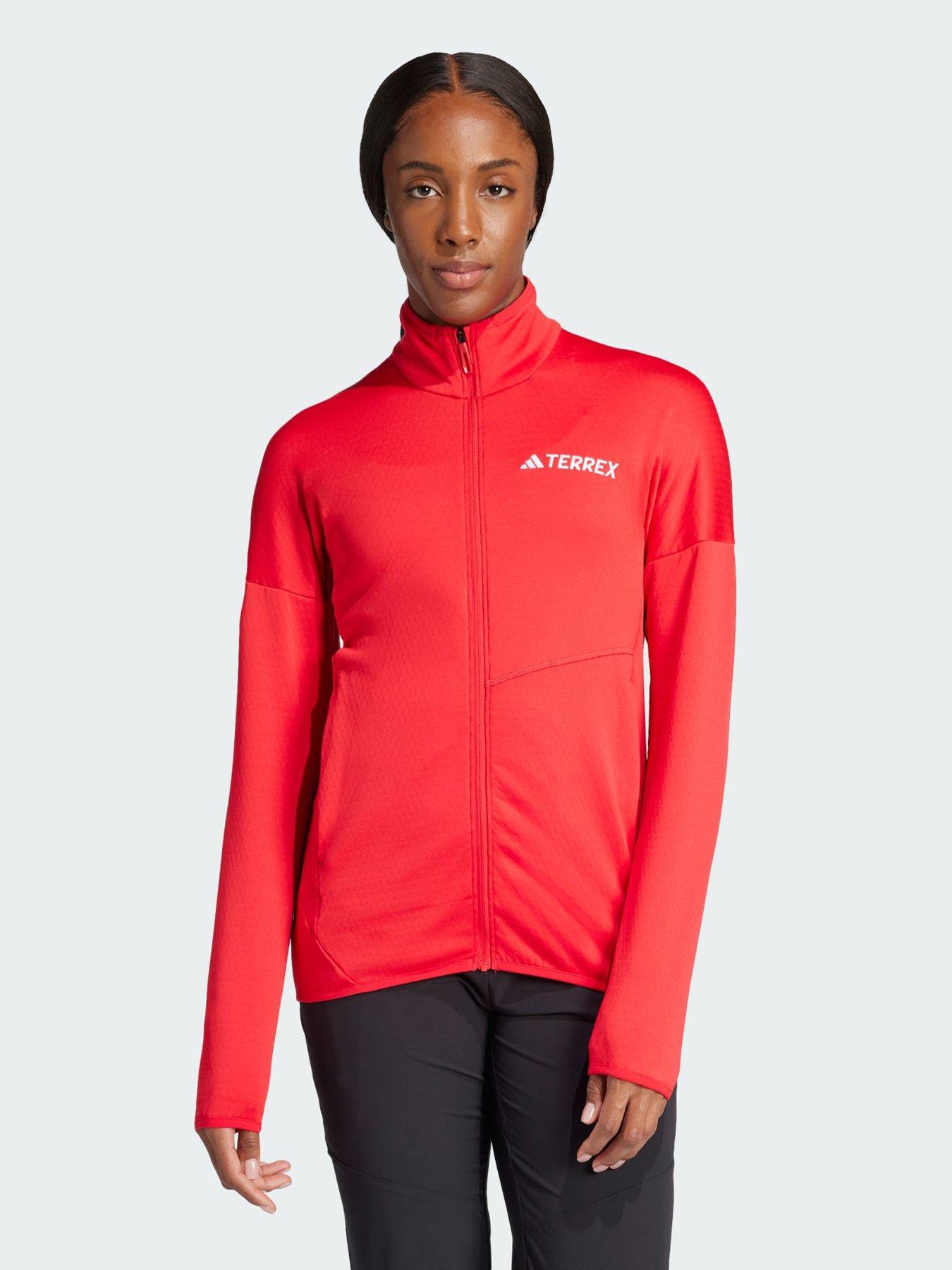 Image 1 of 5 of adidas Terrex Xperior Climawarm Light Fleece Jacket - Red