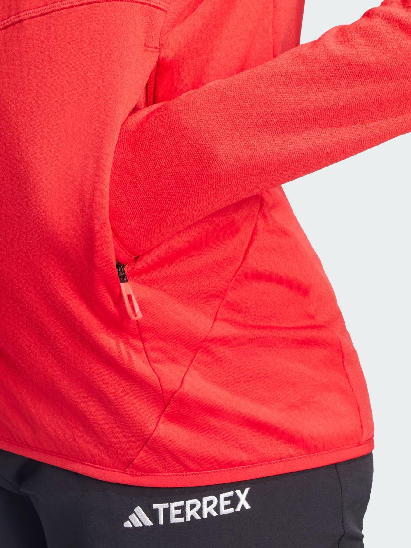 Image 4 of 5 of adidas Terrex Xperior Climawarm Light Fleece Jacket - Red