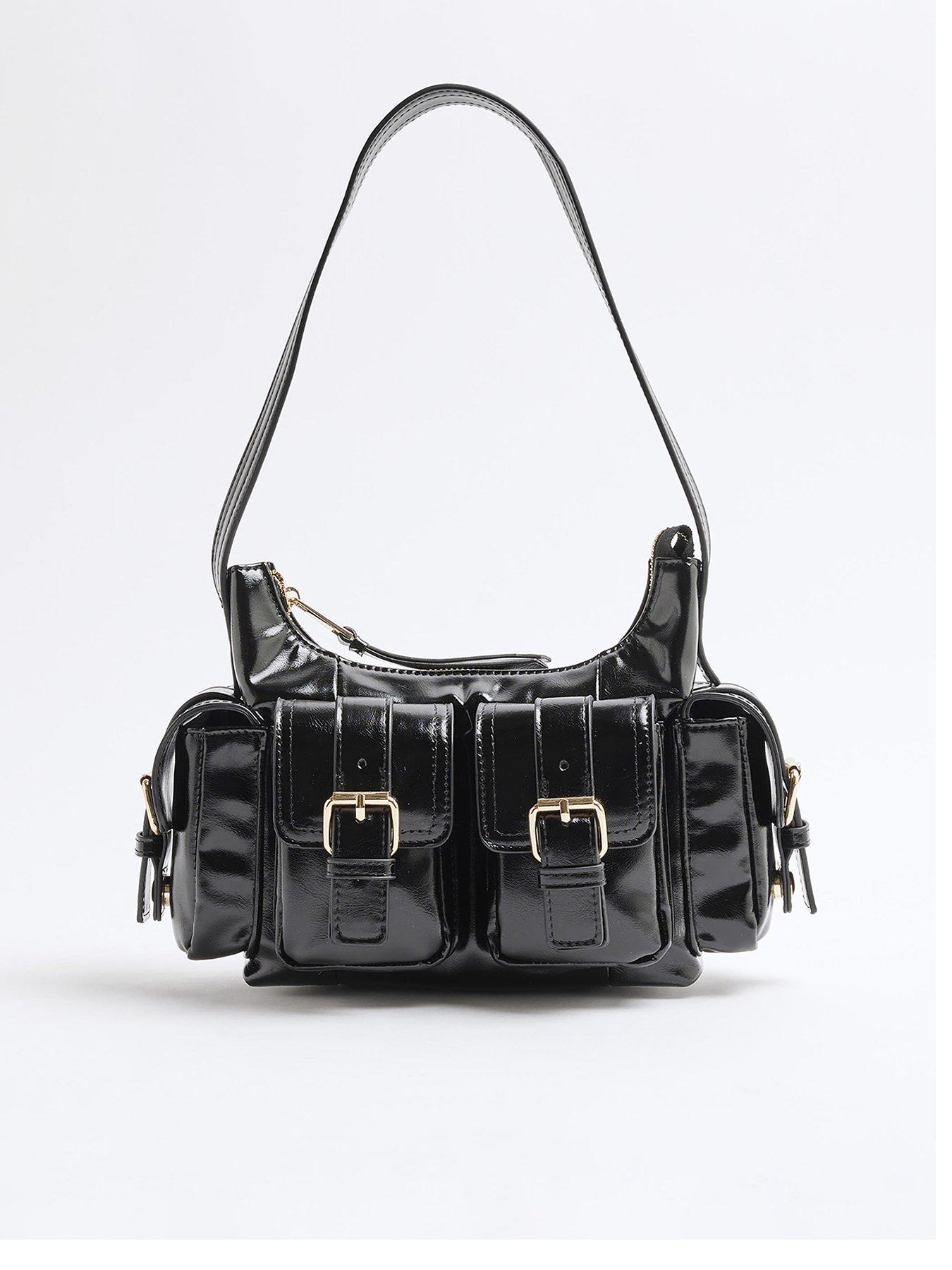undefined Buckle Pocket Utility Shoulder Bag