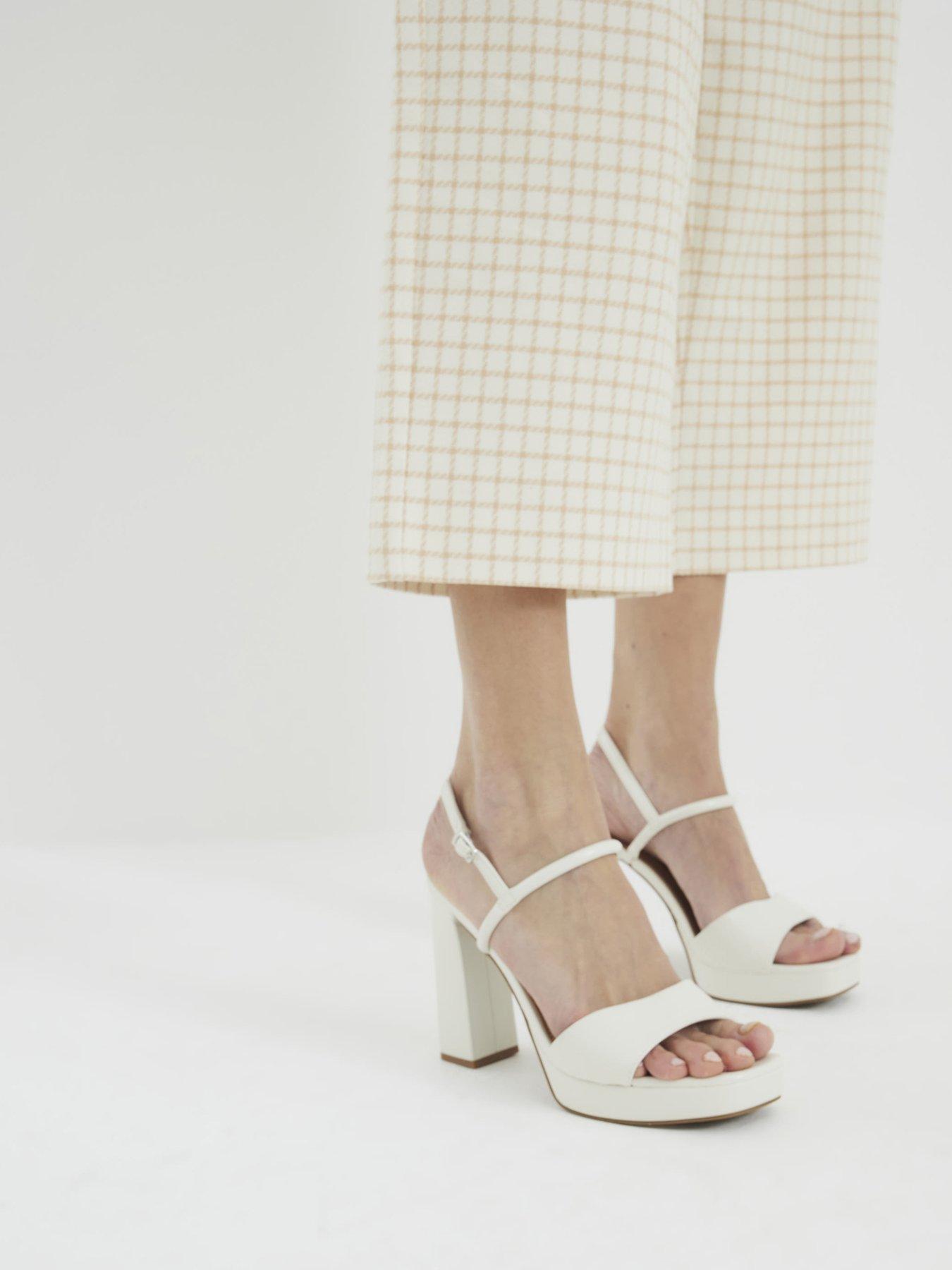 Image 2 of 5 of River Island Sling Back Platform Heeled Sandals