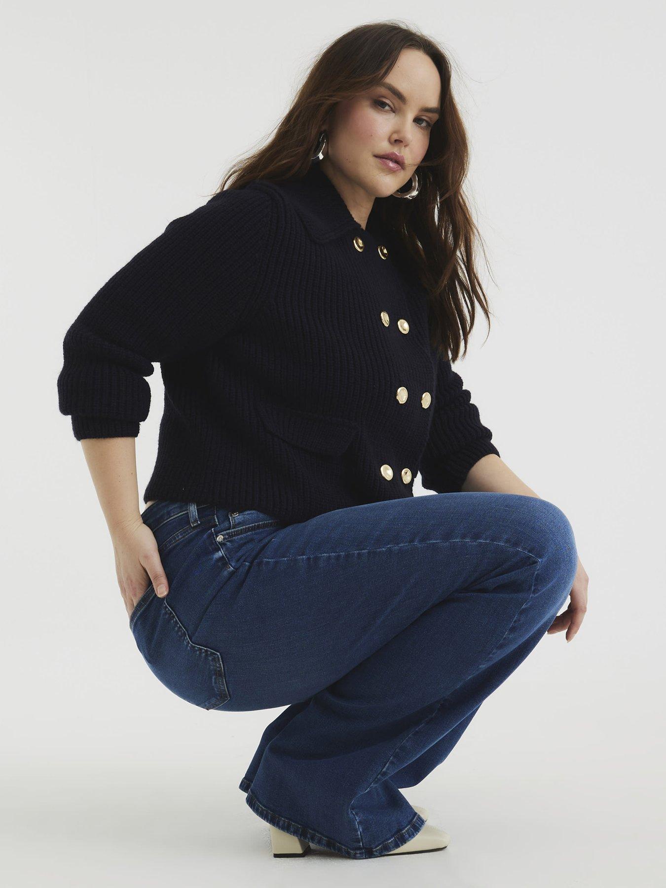 Image 5 of 5 of River Island Denim Mid Rise Bootcut Jeans