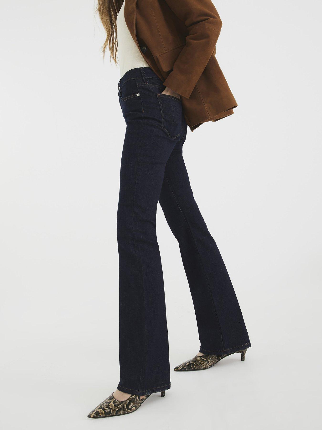 undefined Denim Mid Rise Bootcut Jeans