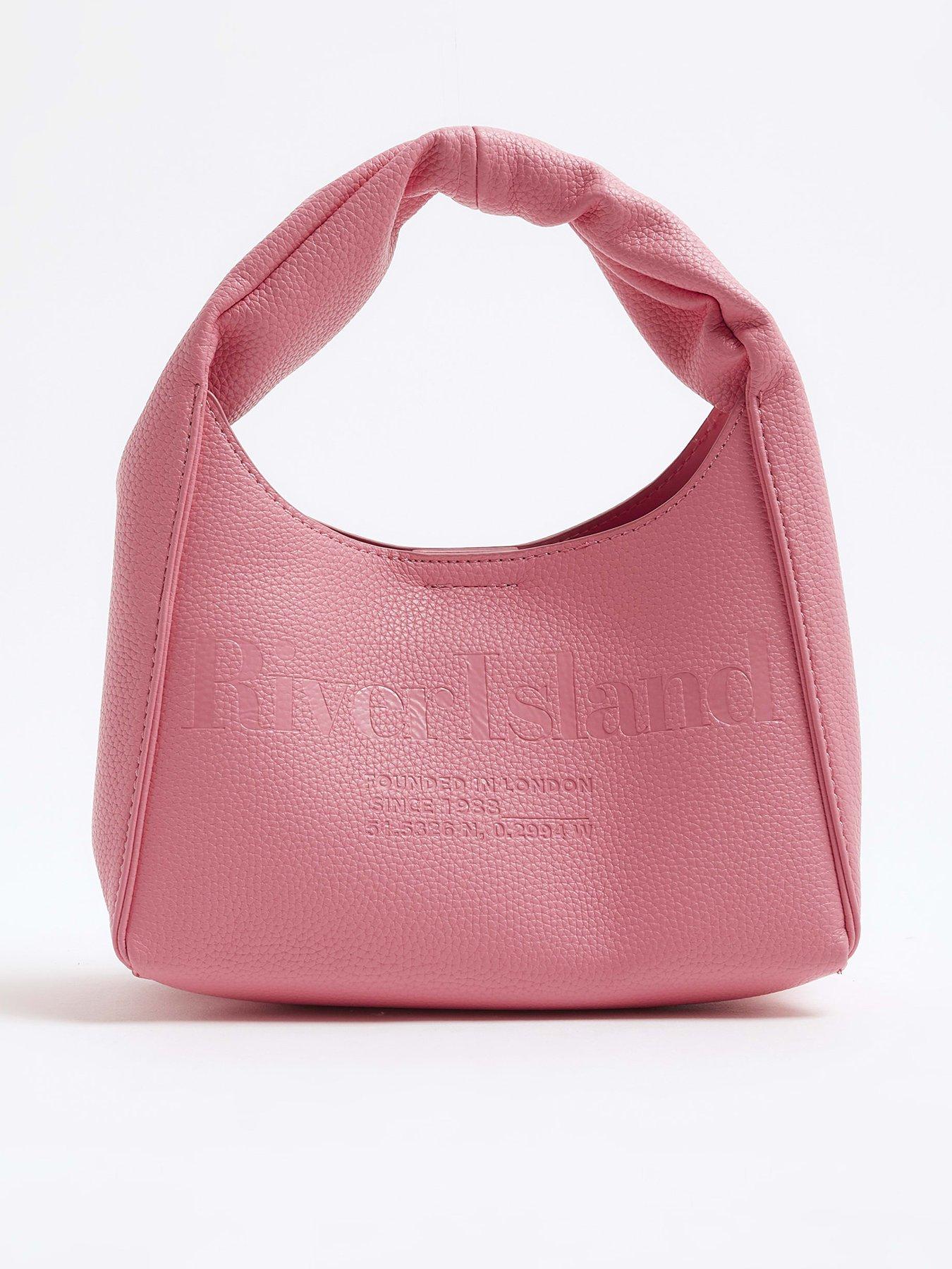 undefined Faux Leather Debossed Ri Scoop Bag