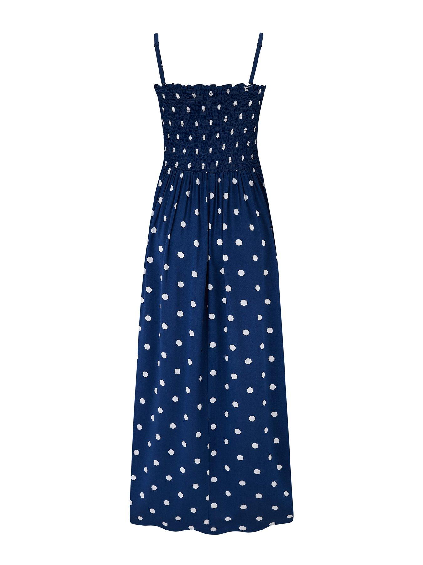 Image 4 of 4 of Pour Moi Strapless Shirred Bodice Maxi Beach Dress - Multi
