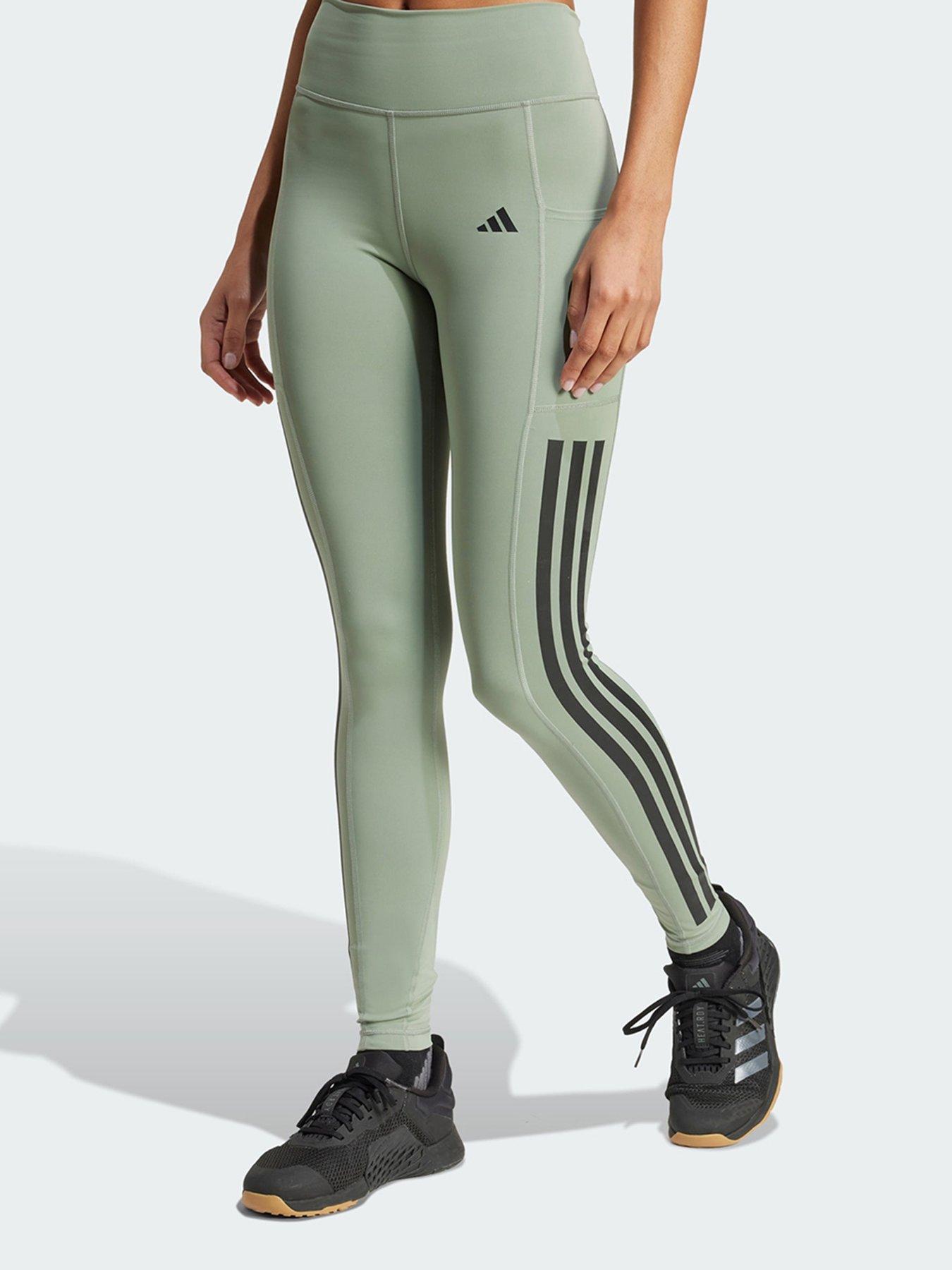 undefined Optime 3-Stripes Full-Length Leggings