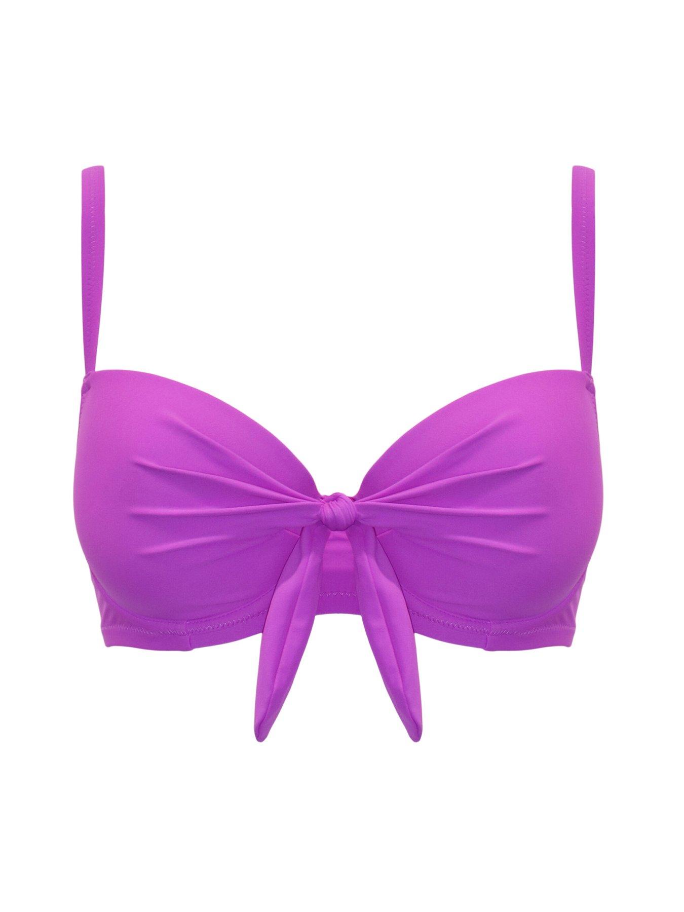 Image 3 of 4 of Pour Moi Rosa Cove Padded Underwired Convertible Bikini Top