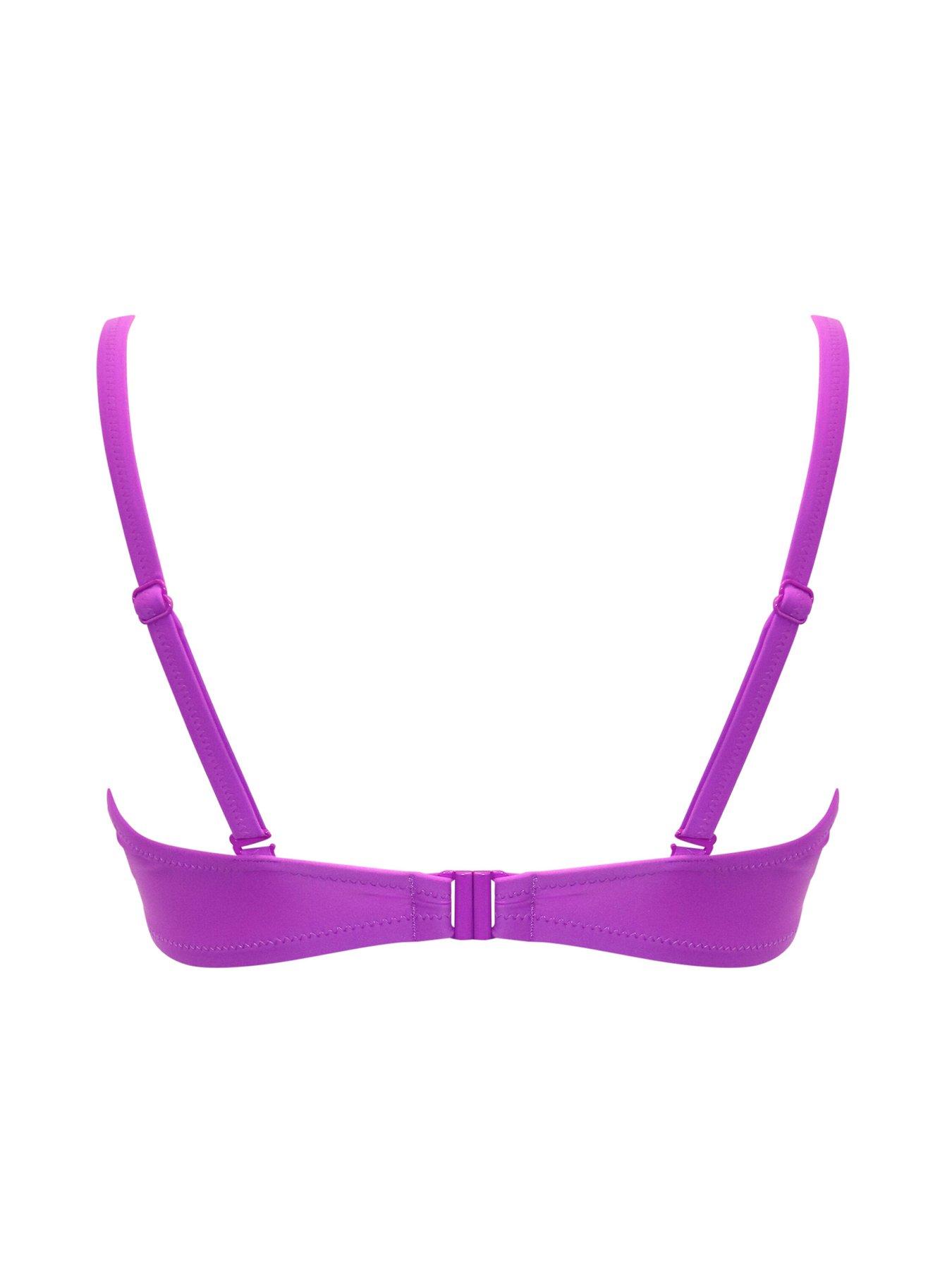 Image 4 of 4 of Pour Moi Rosa Cove Padded Underwired Convertible Bikini Top