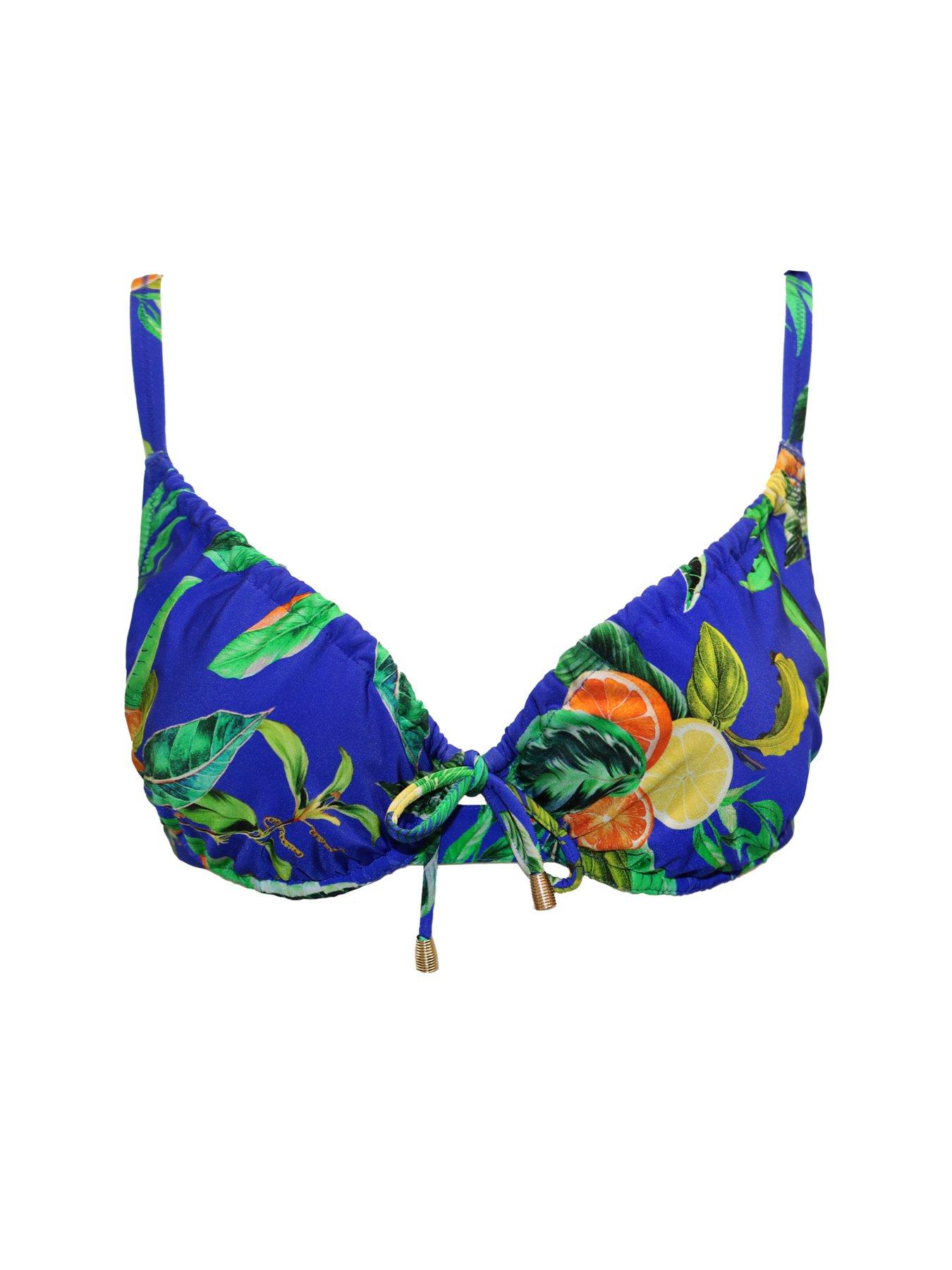 Image 3 of 4 of Pour Moi Santa Cruz Underwired Non-Padded Adjustable Top - Print