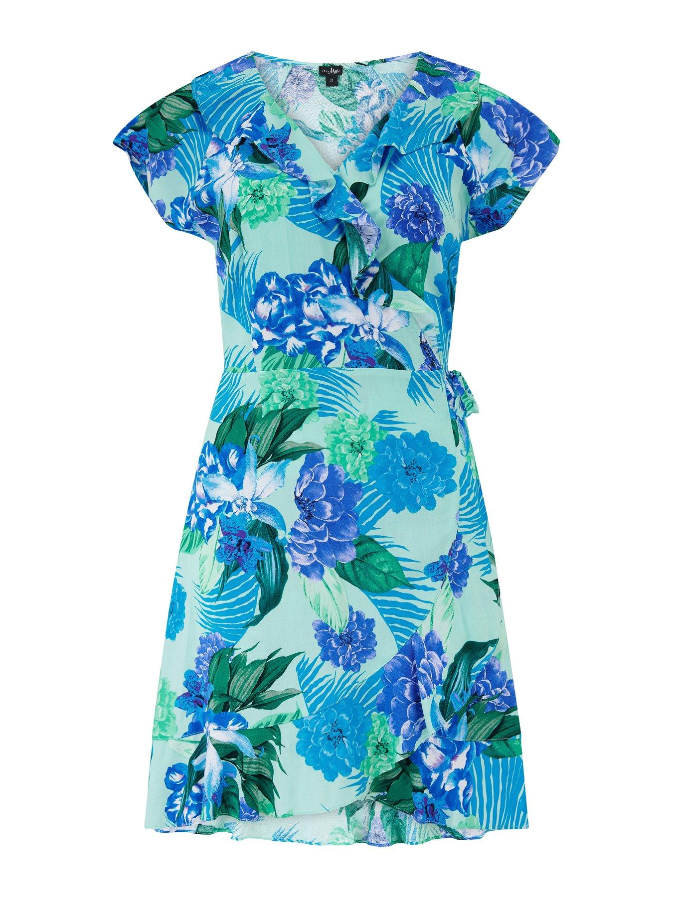 Image 3 of 4 of Pour Moi Frill Wrap Beach Dress
