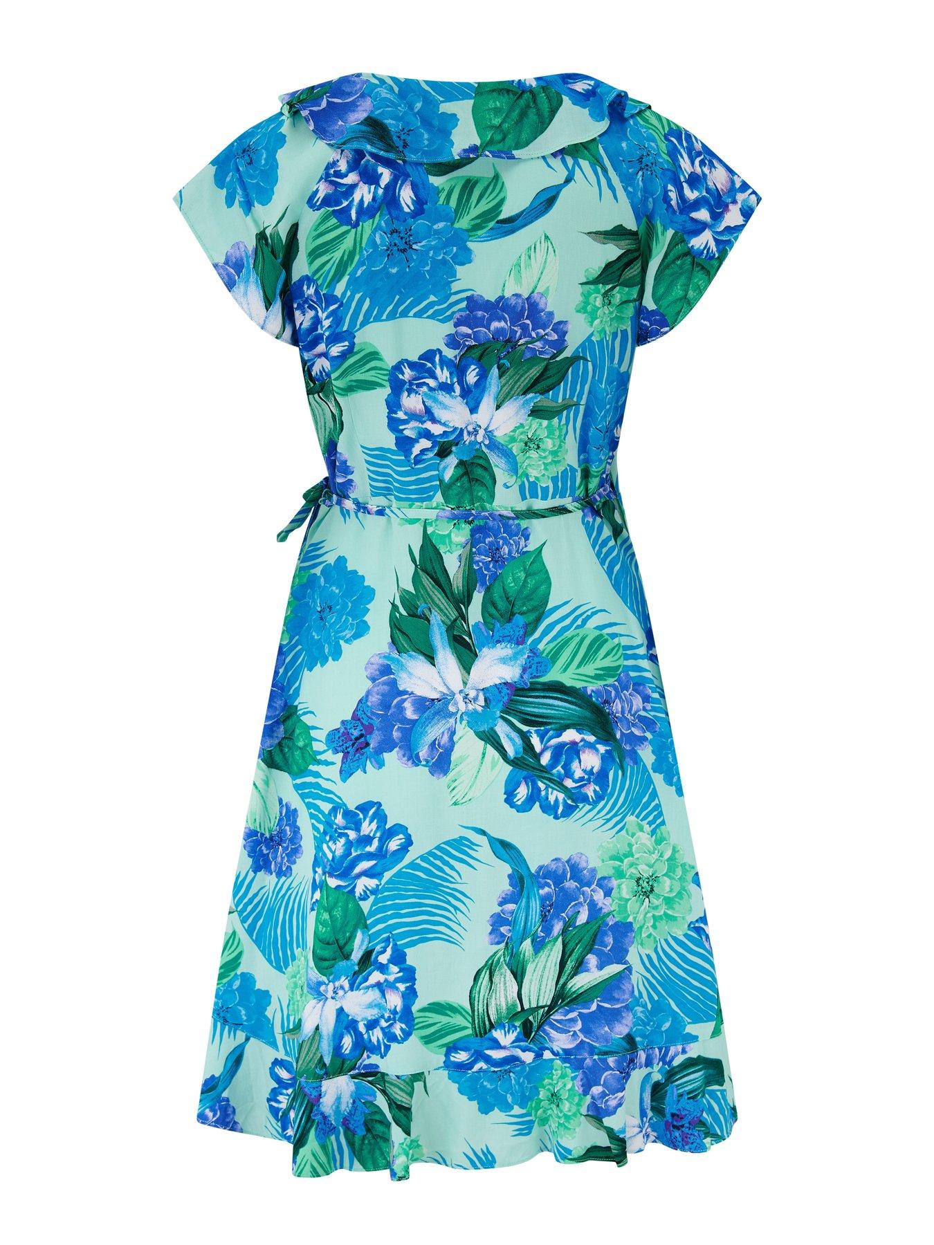 Image 4 of 4 of Pour Moi Frill Wrap Beach Dress
