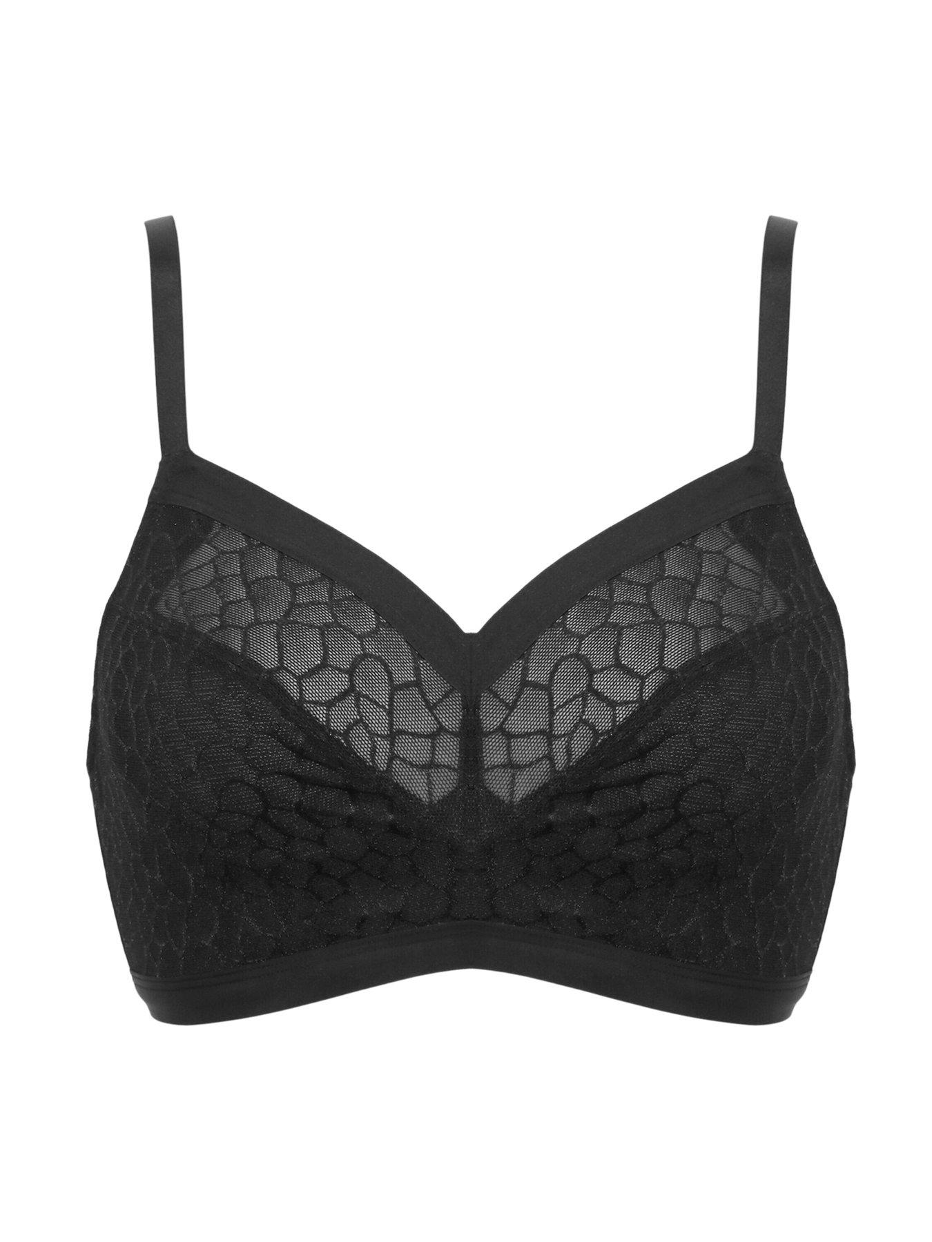 Image 3 of 4 of Pour Moi Geo Sculpt Fuller Bust Non Wired Bralette D-J