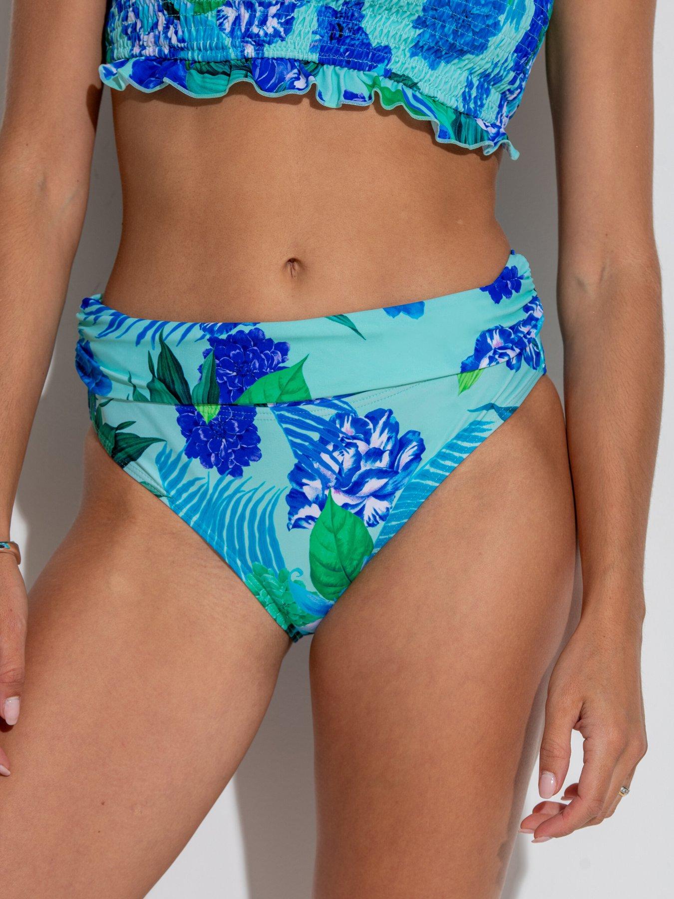 Image 2 of 4 of Pour Moi Free Spirit Fold Over Brief - Light Blue