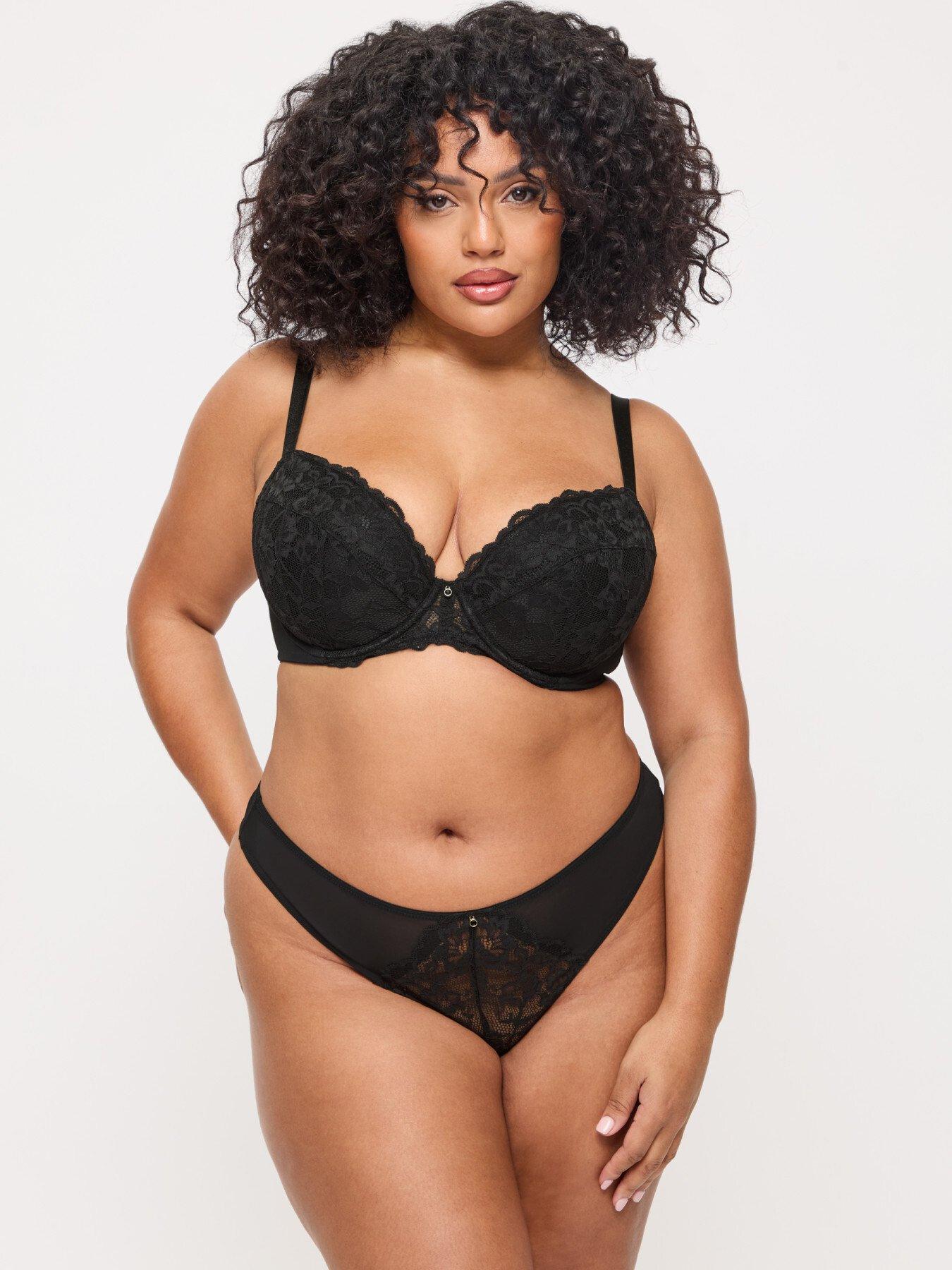 Image 5 of 6 of Ann Summers Sexy Lace Padded Plunge Black A-G Cup