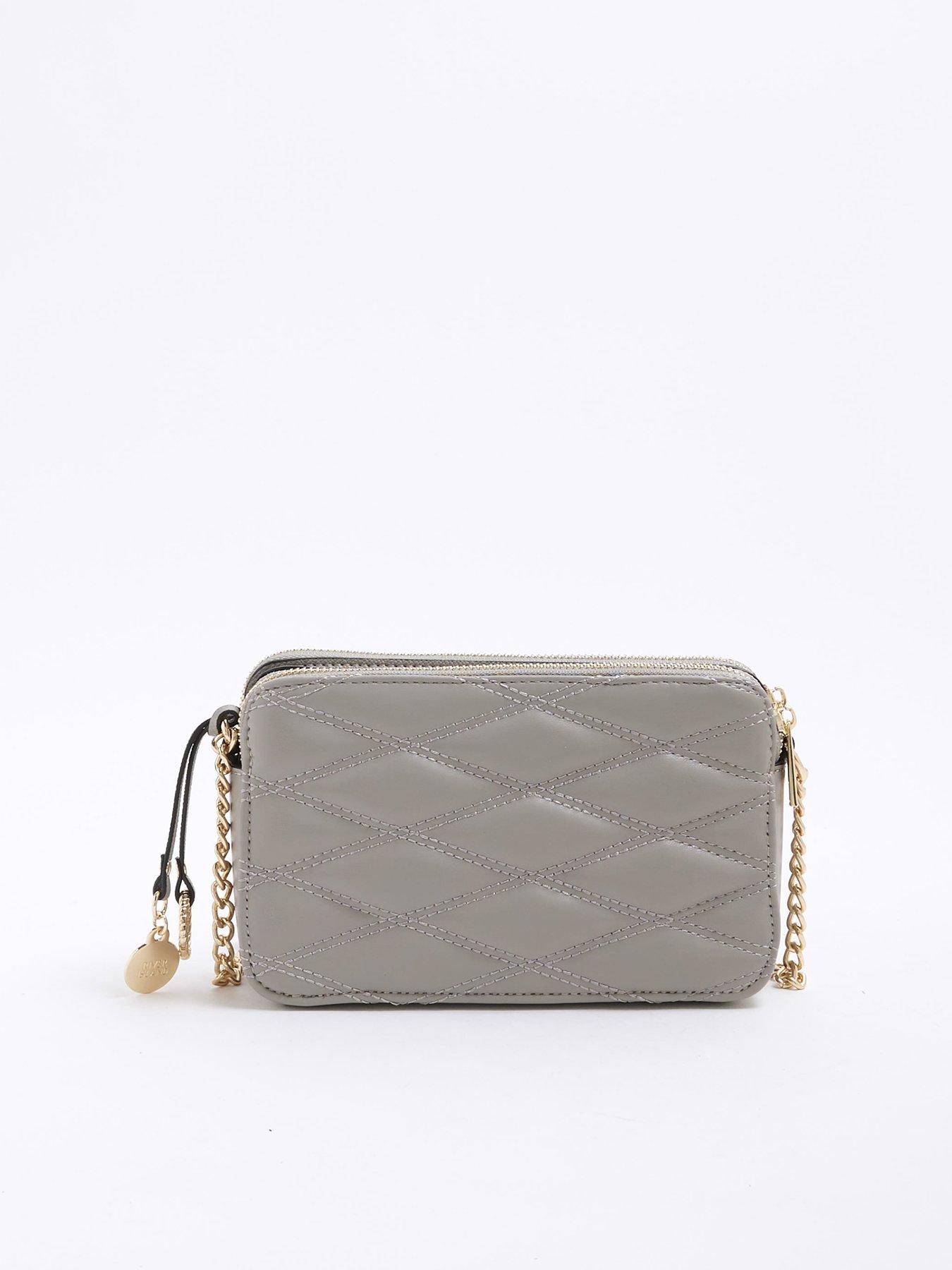 Image 4 of 4 of River Island Faux Leather Quilted Cross Body Bag