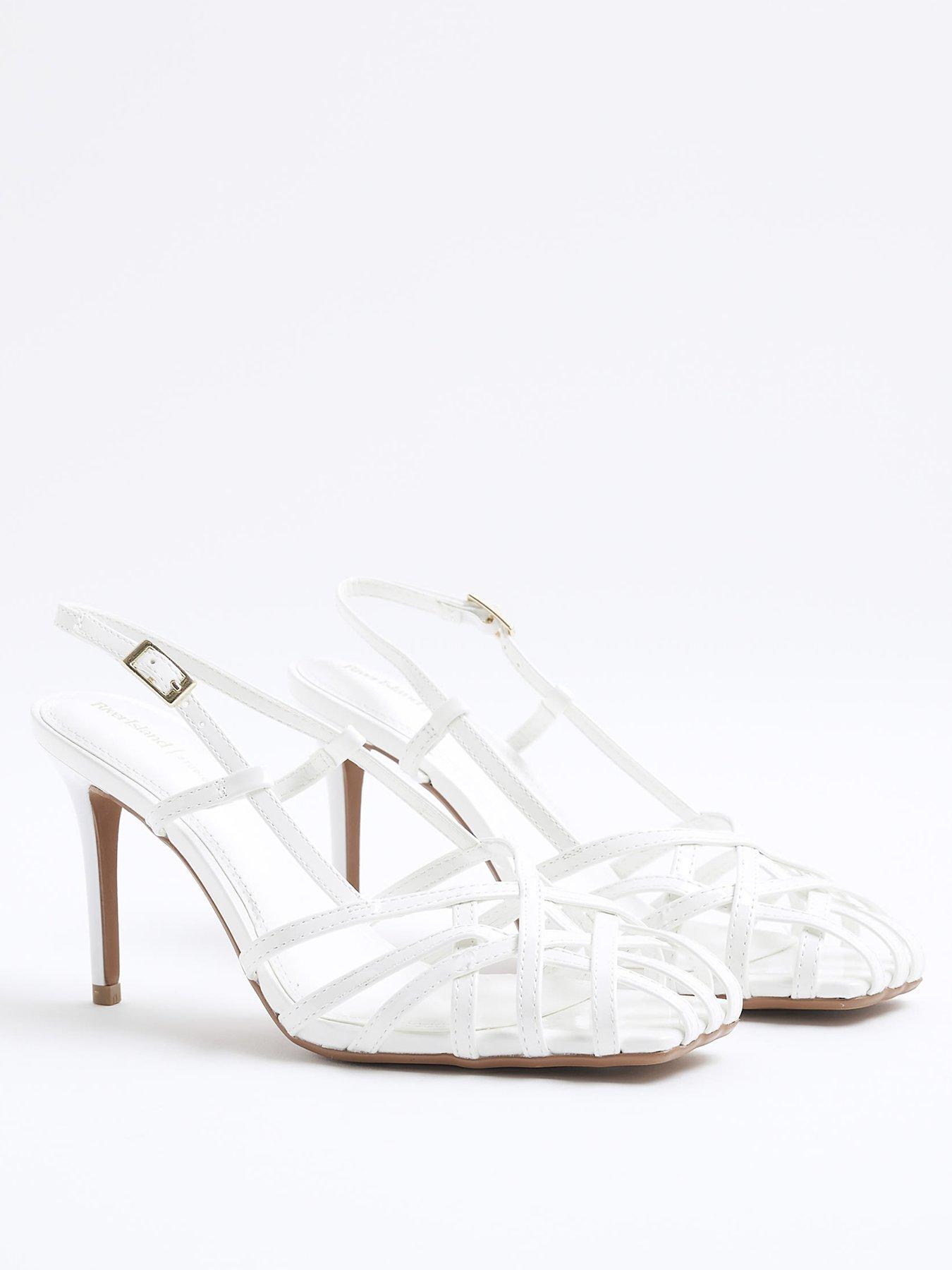 Image 2 of 5 of River Island Caged Square Toe Heels