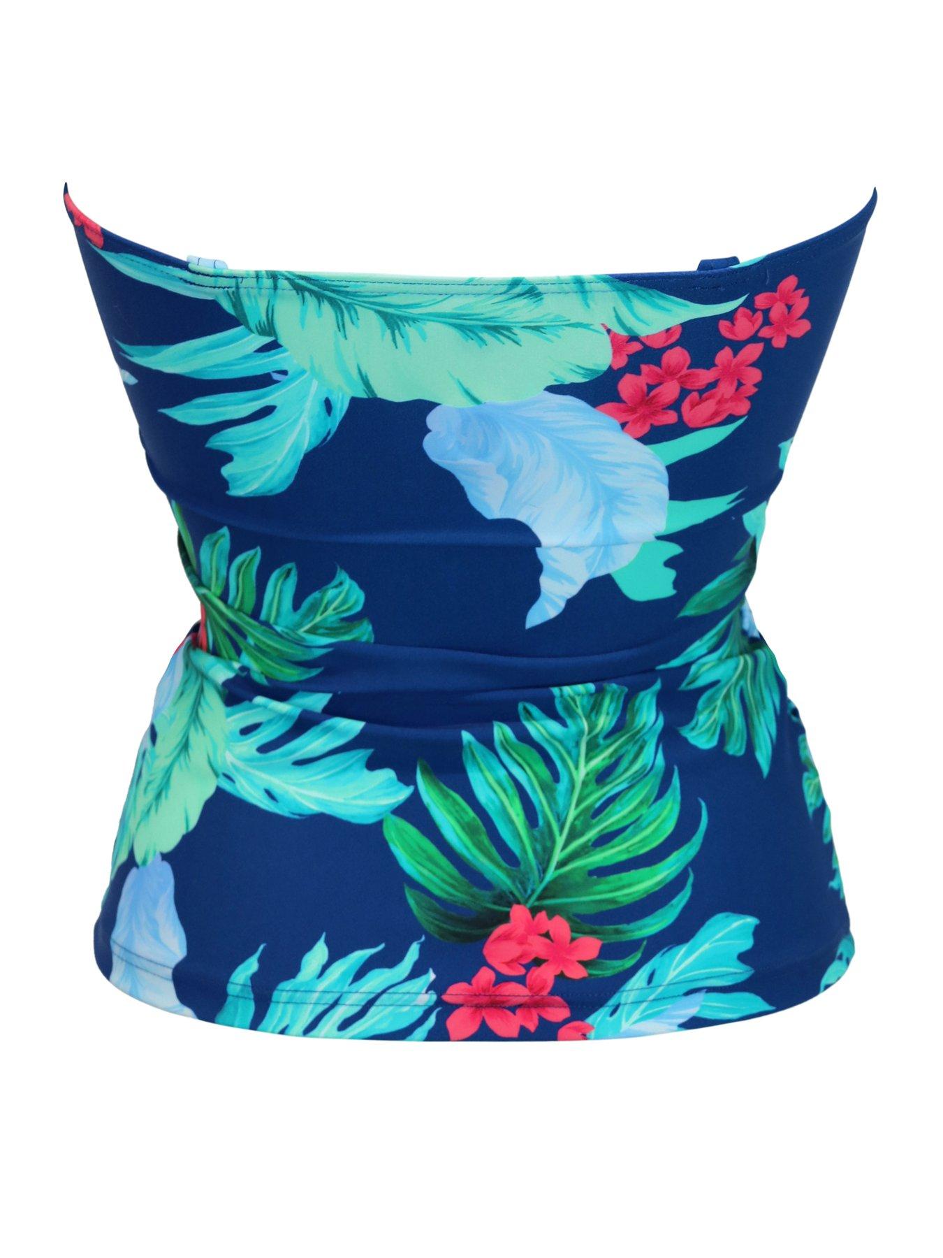Image 4 of 4 of Pour Moi Kefalonia Non-Wired Strapless Tankini Top - Multi