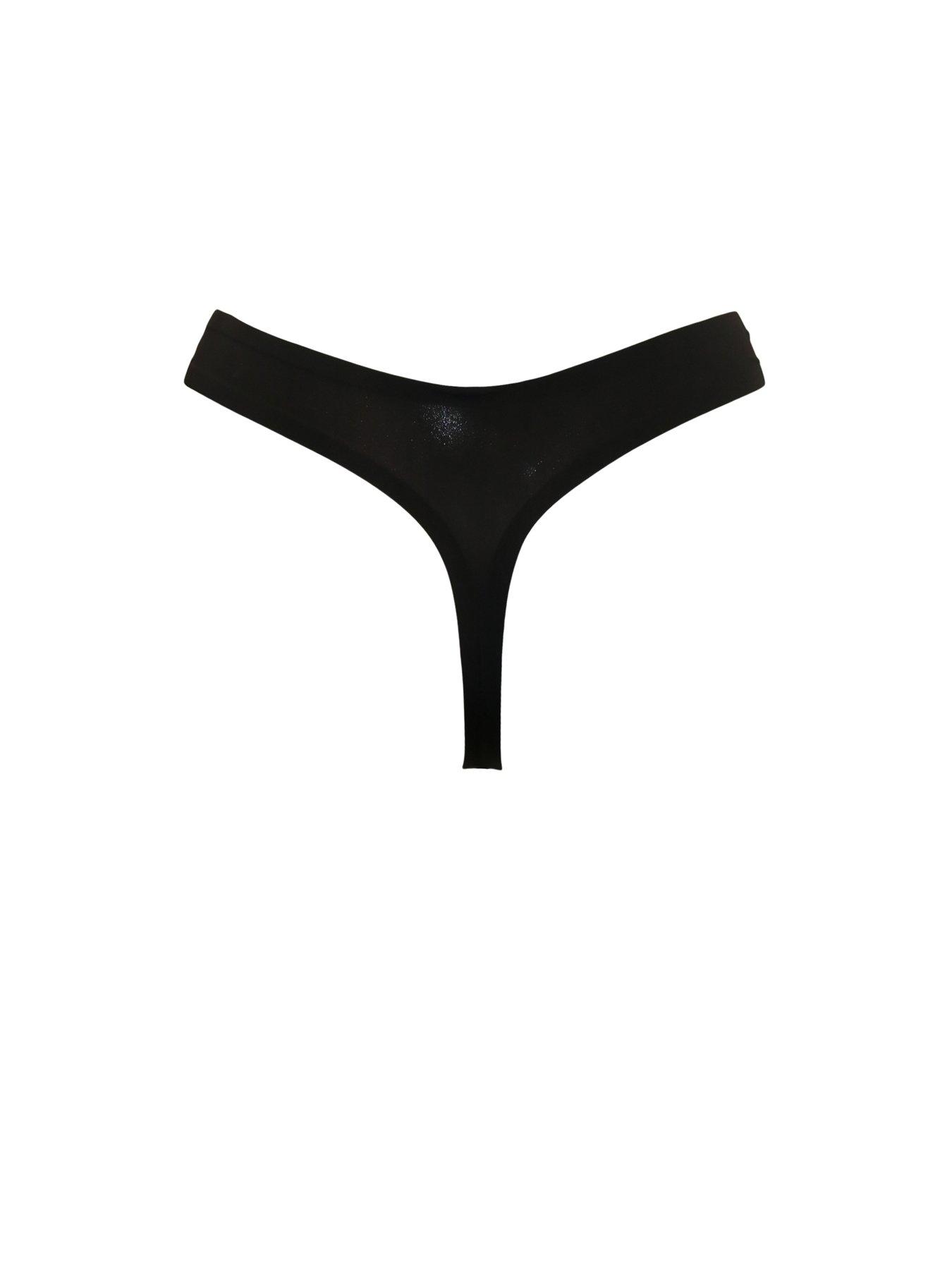 Image 4 of 4 of Pour Moi Bonded No VPL Thong - Black