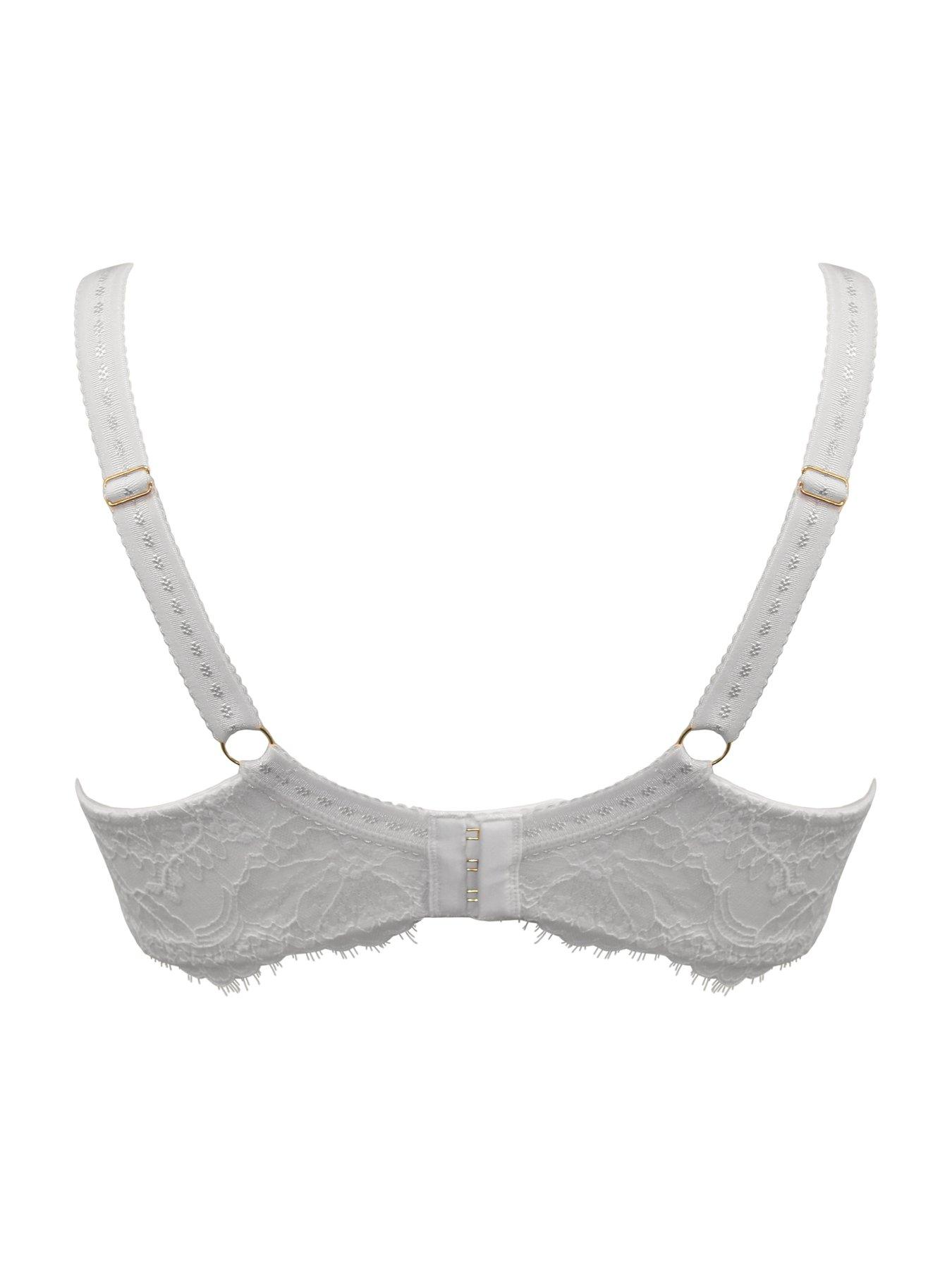 Image 4 of 4 of Pour Moi Bliss Printed Mesh Padded Balconette Bra - Pink