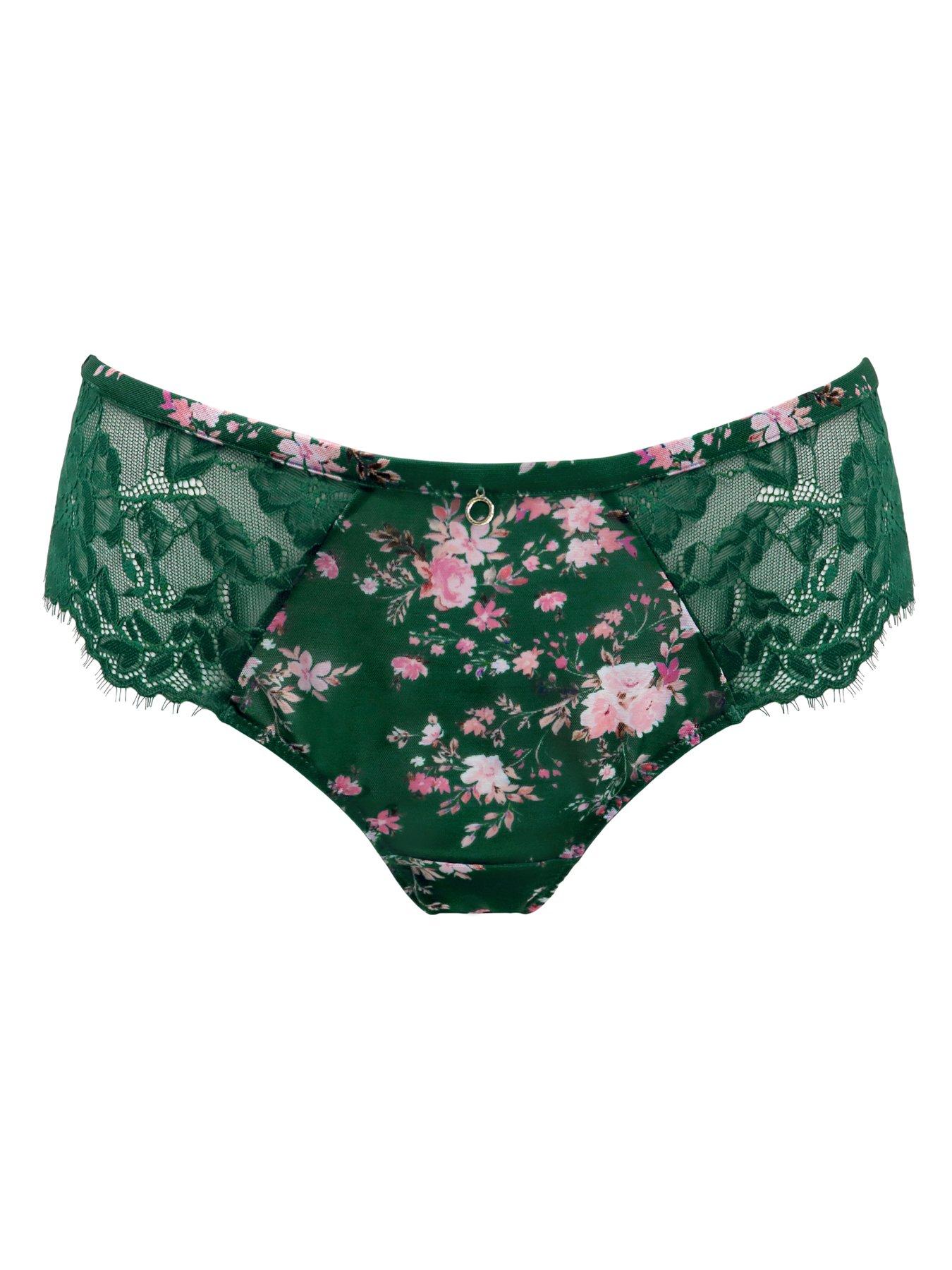 Image 3 of 4 of Pour Moi Bliss Printed Mesh Brazilian Brief