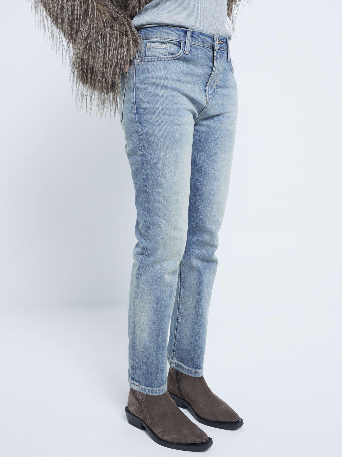 undefined Petite Slim Fit High Waisted Jeans