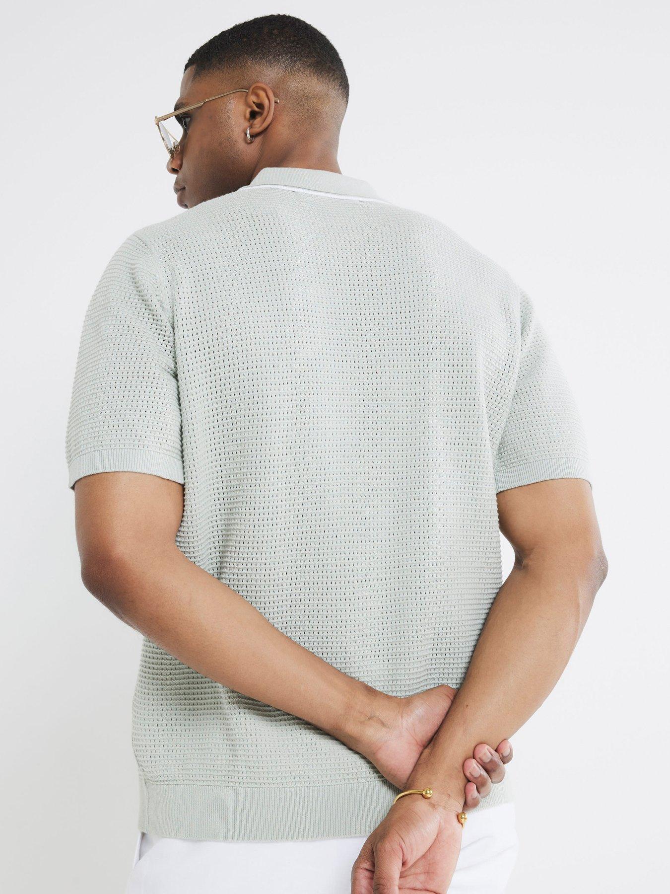 Image 2 of 4 of River Island Crochet Colour Block Shirt