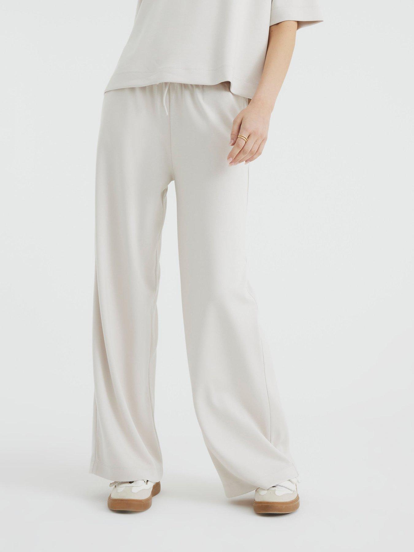 undefined Premium High Waisted Wide Leg Joggers