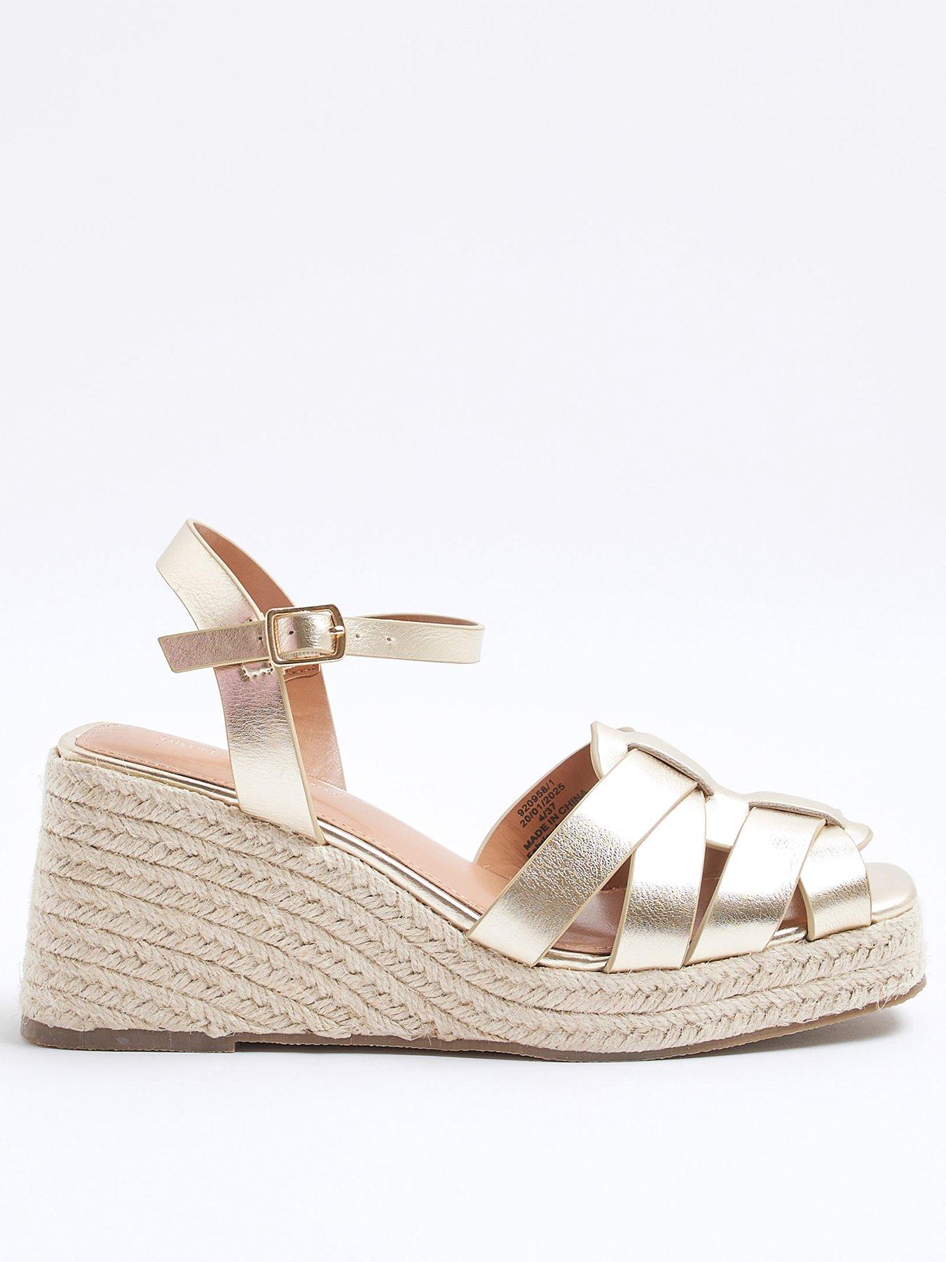 undefined Woven Wedge Sandals