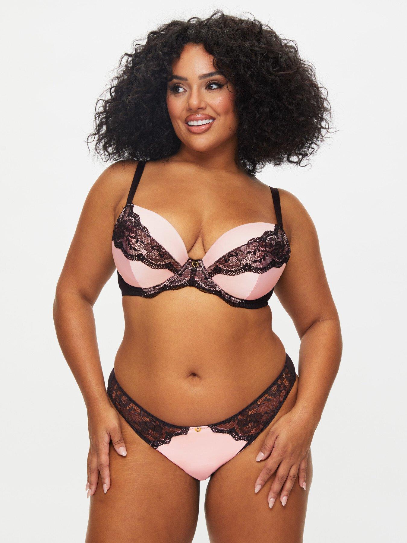 undefined Sexy Infatuation Padded Plunge Blush/Black A-H Cup