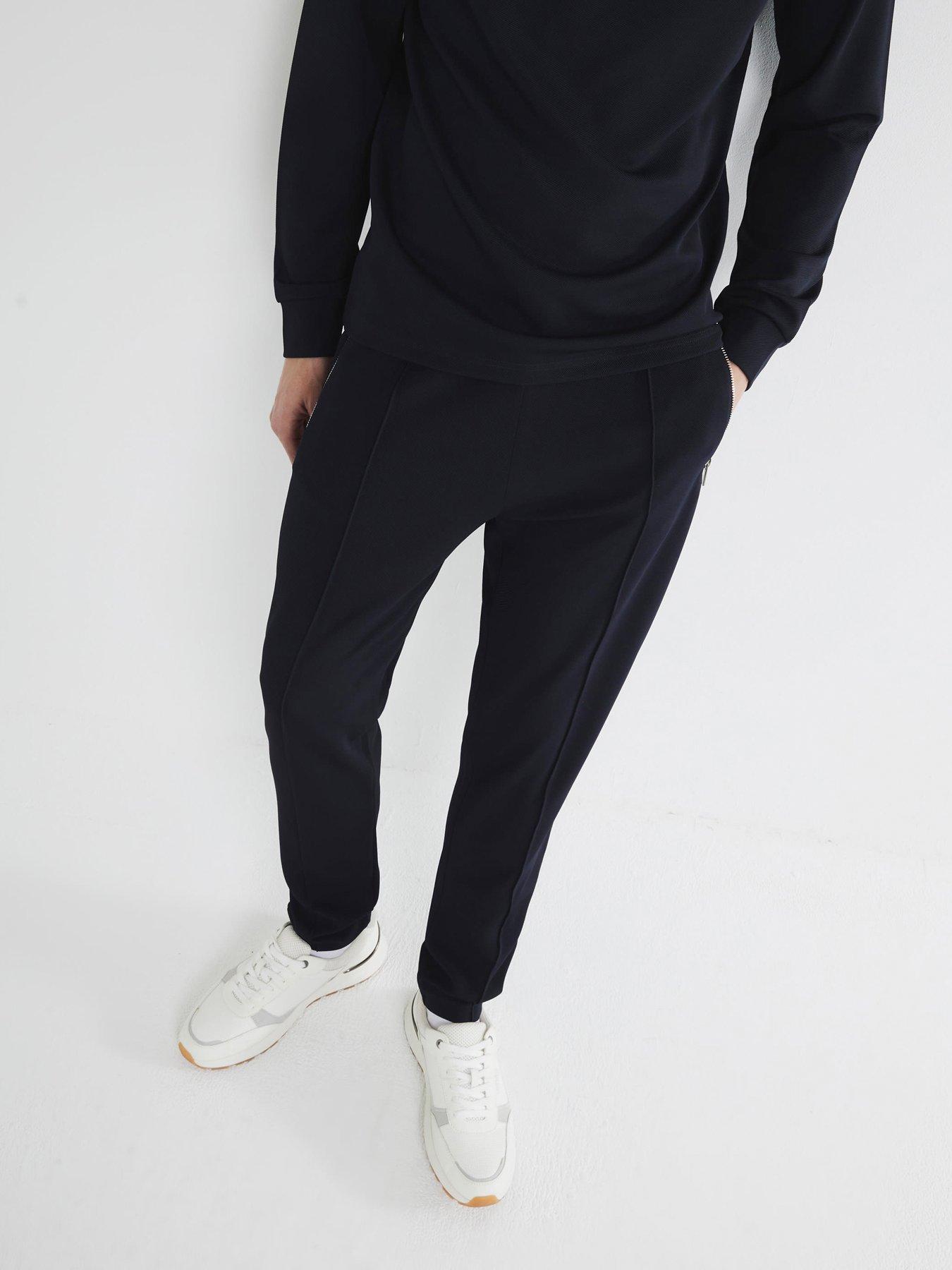 undefined Slim Fit Stretch Textured Smart Joggers