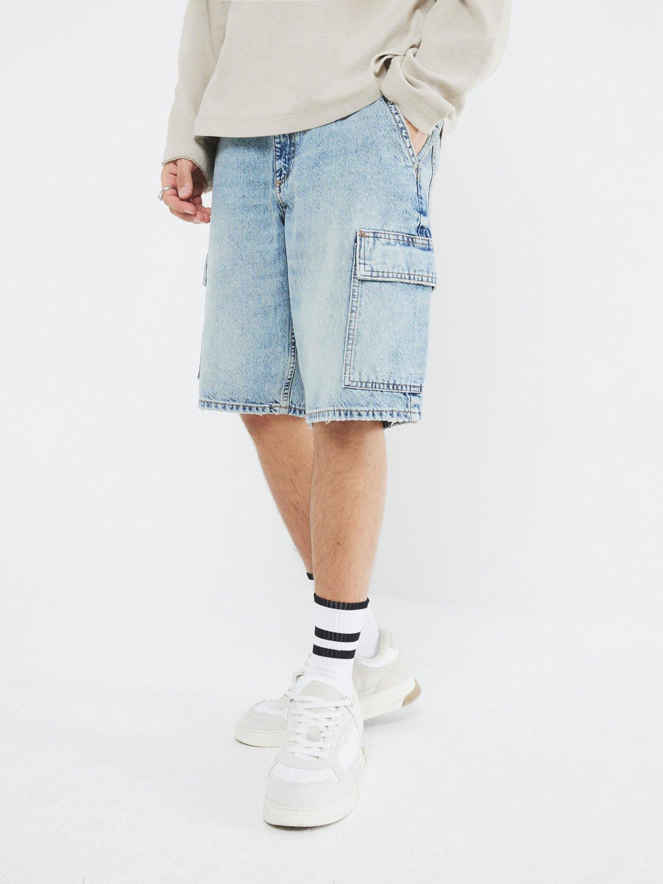 undefined Denim Cargo Shorts