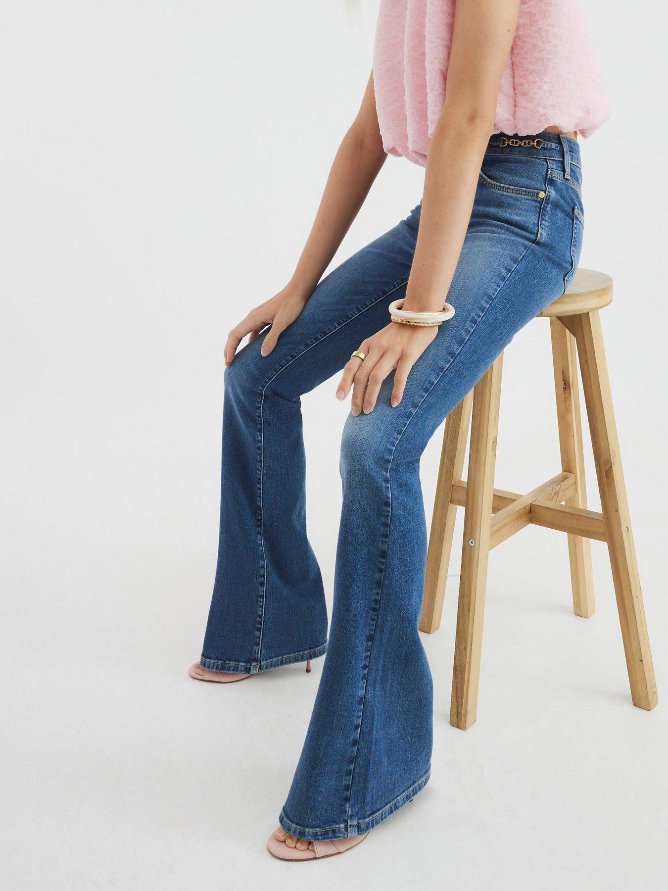undefined Snaffle Mid Rise Bootcut Jeans
