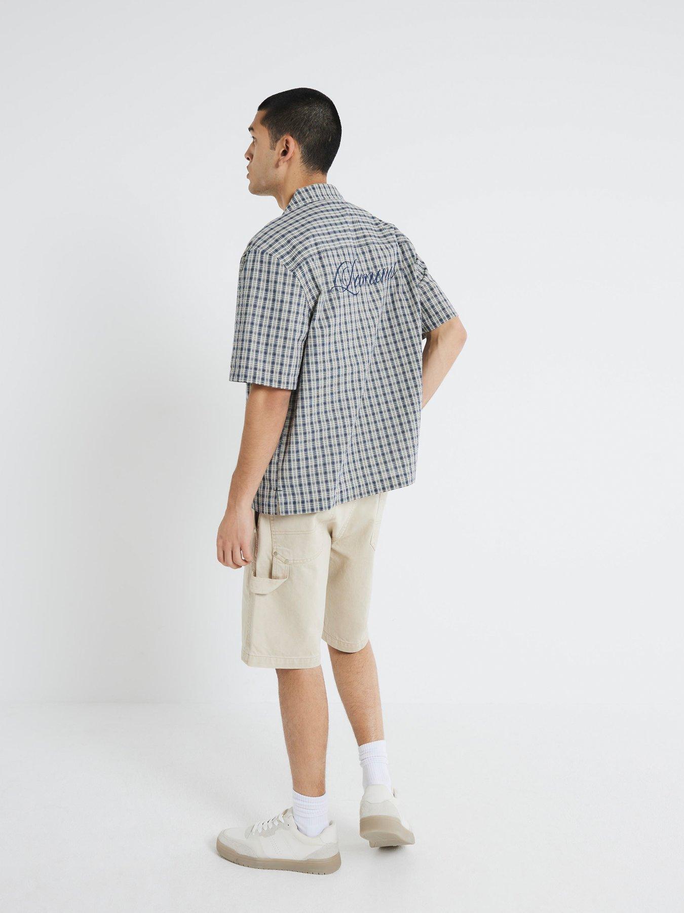 Image 2 of 4 of River Island Denim Carpenter Shorts