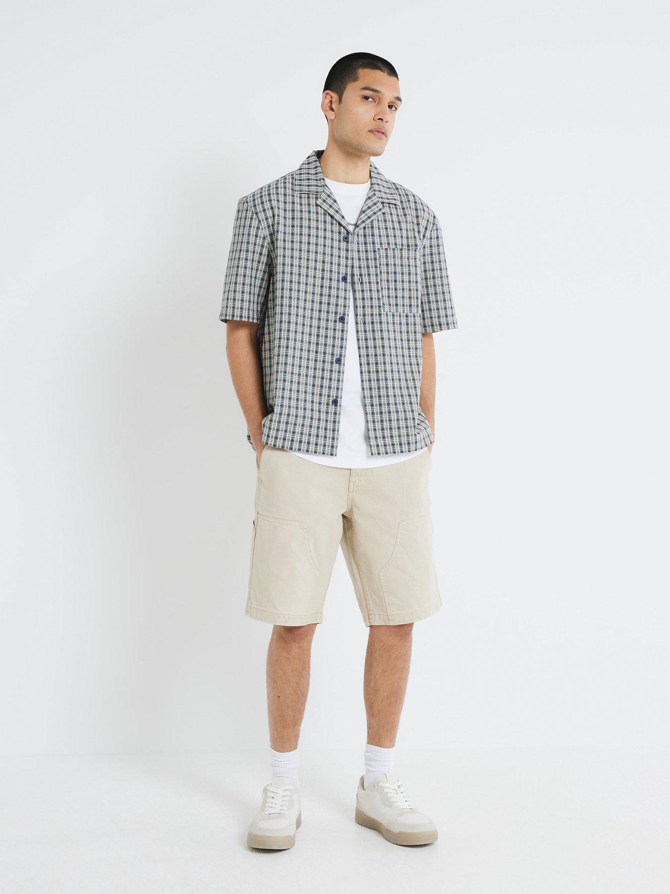 Image 4 of 4 of River Island Denim Carpenter Shorts