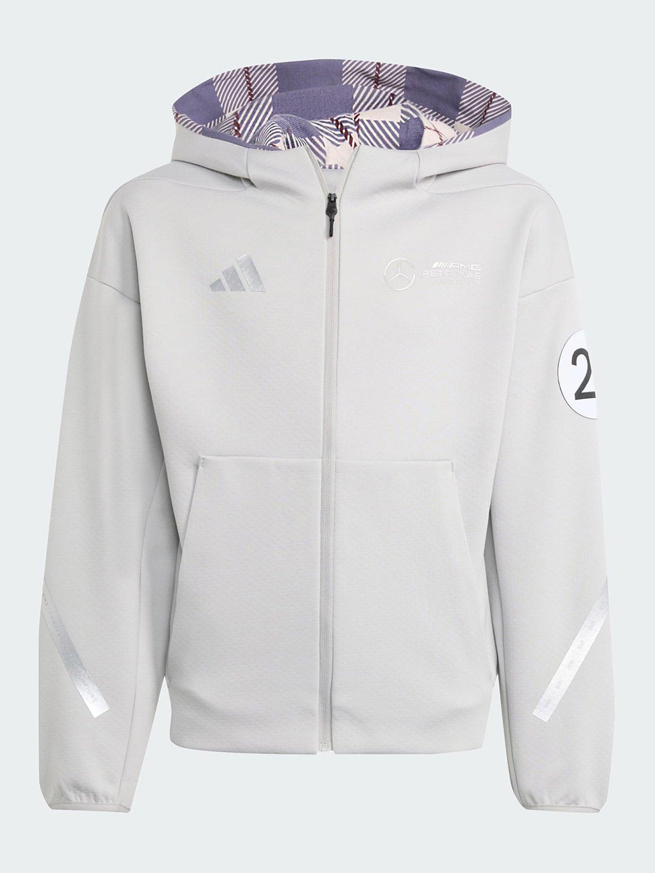 undefined Mercedes - AMG Petronas Formula One Team Silver Arrows Full-Zip Hood Kids
