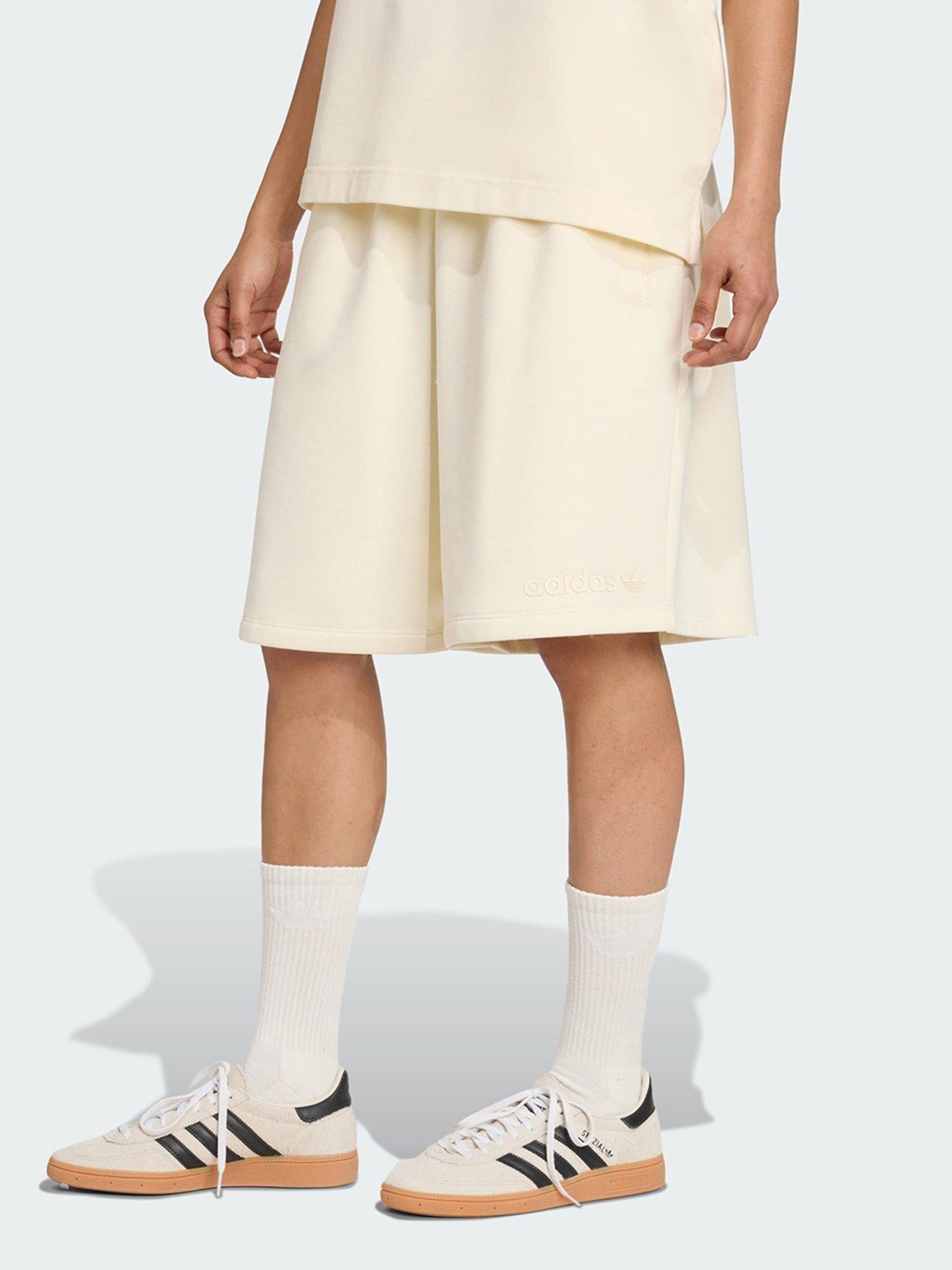 Adidas Originals Essentials Linear Shorts Oversized - White
