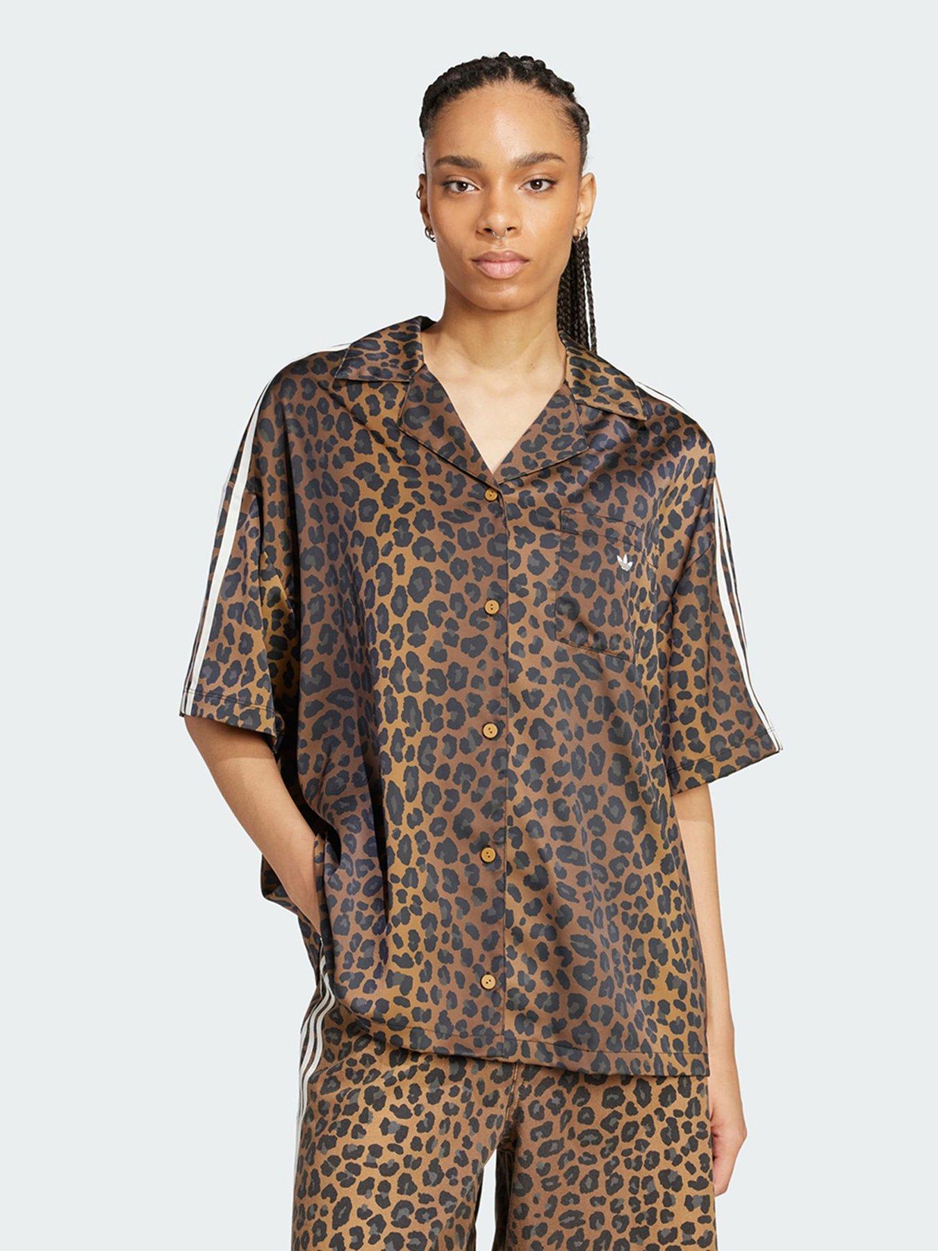 Leopard Print Adidas Satin Shirt Adidas Originals Satin Shirt Very