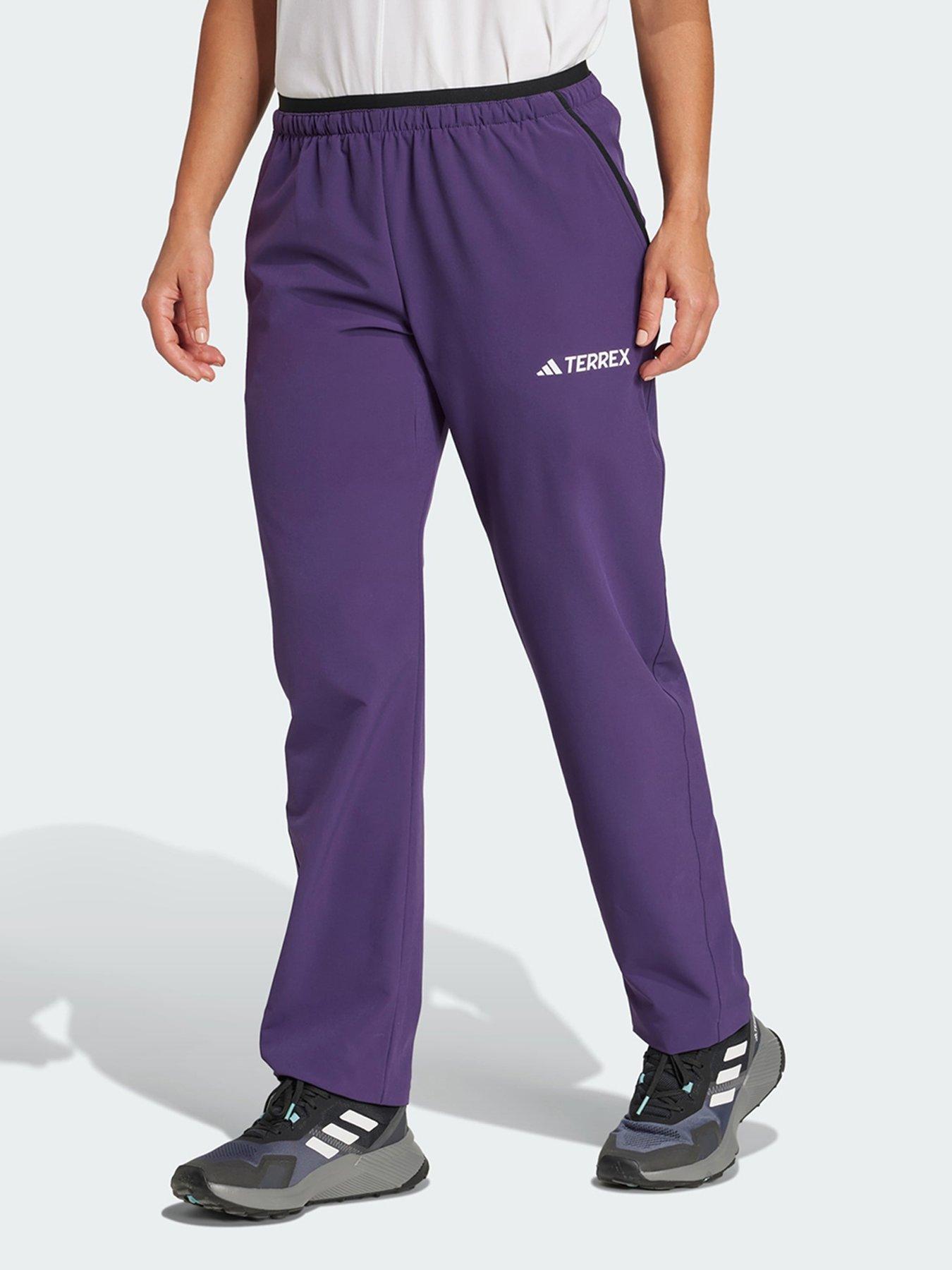 adidas Terrex Multi Liteflex Pants, Purple, Size S, Inside Leg Regular, Women