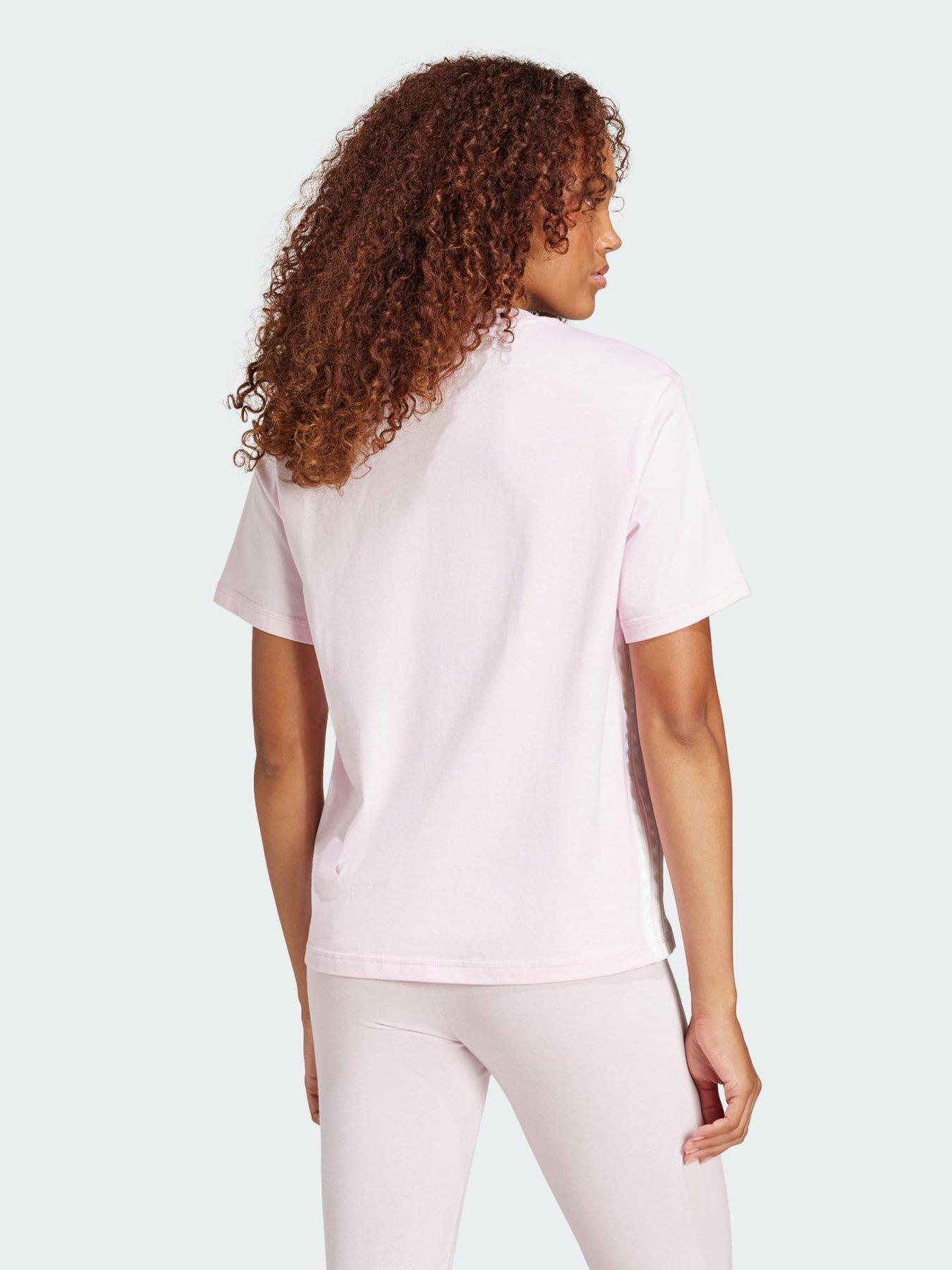 Image 2 of 5 of adidas Essentials 3-Stripes Cotton Tee